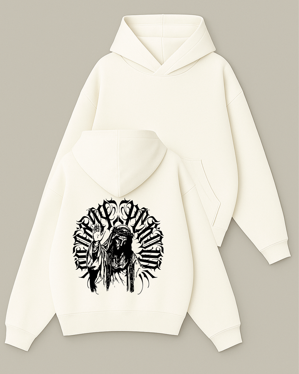 Dıvıne Street - Boxy Fit Kapüşonlu Sweatshirt