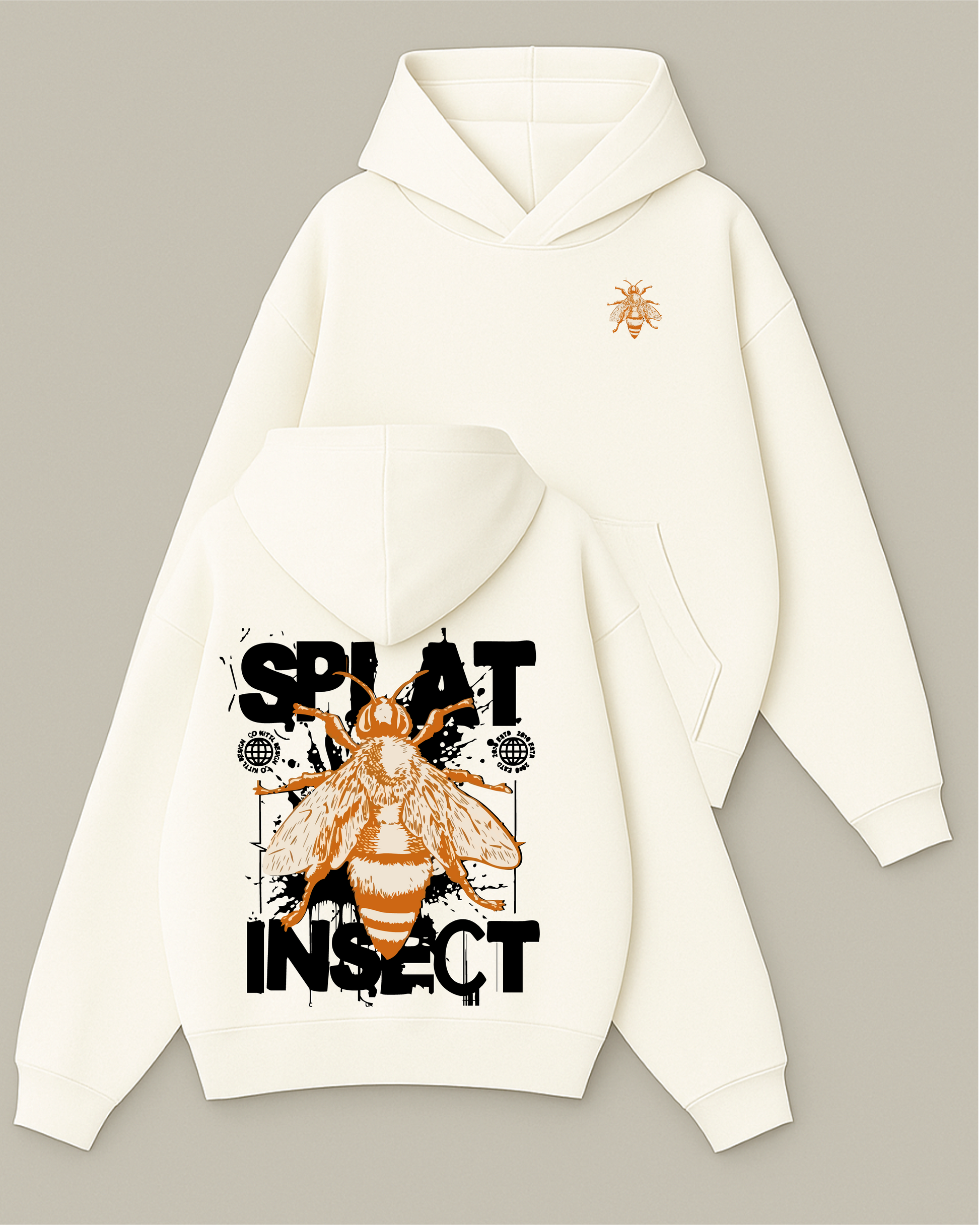 Splat Inspect - Boxy Fit Kapüşonlu Sweatshirt