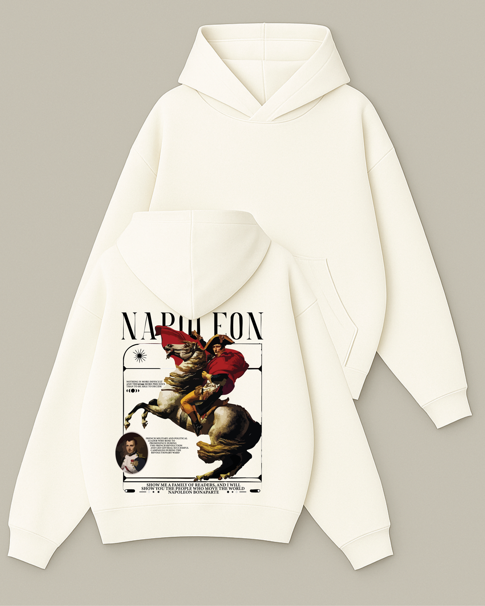 Napoleon - Boxy Fit Kapüşonlu Sweatshirt