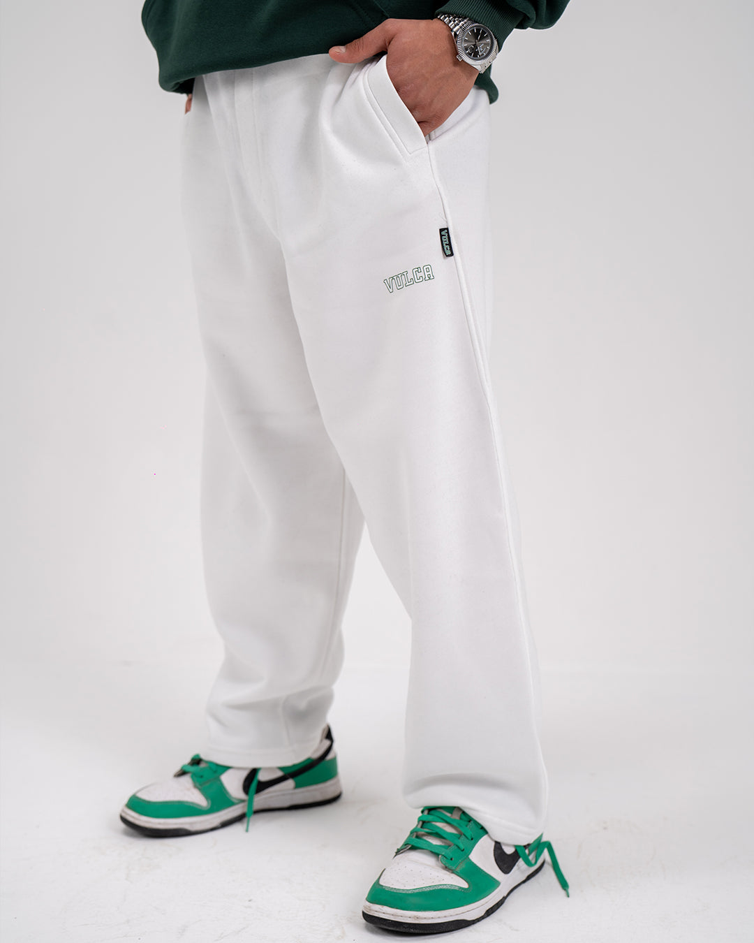 Balloon Fit Eşofman - Beyaz