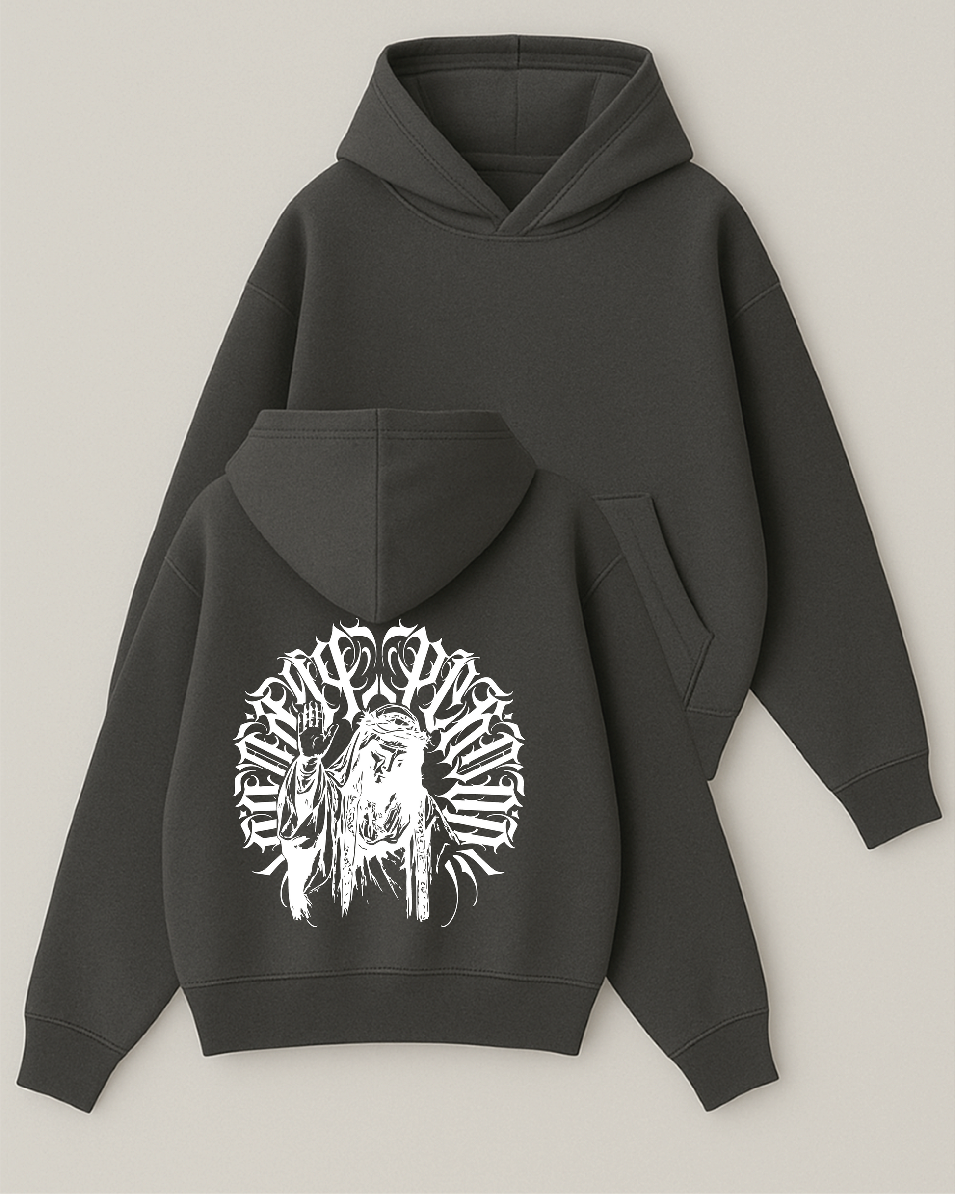 Dıvıne Street - Boxy Fit Kapüşonlu Sweatshirt