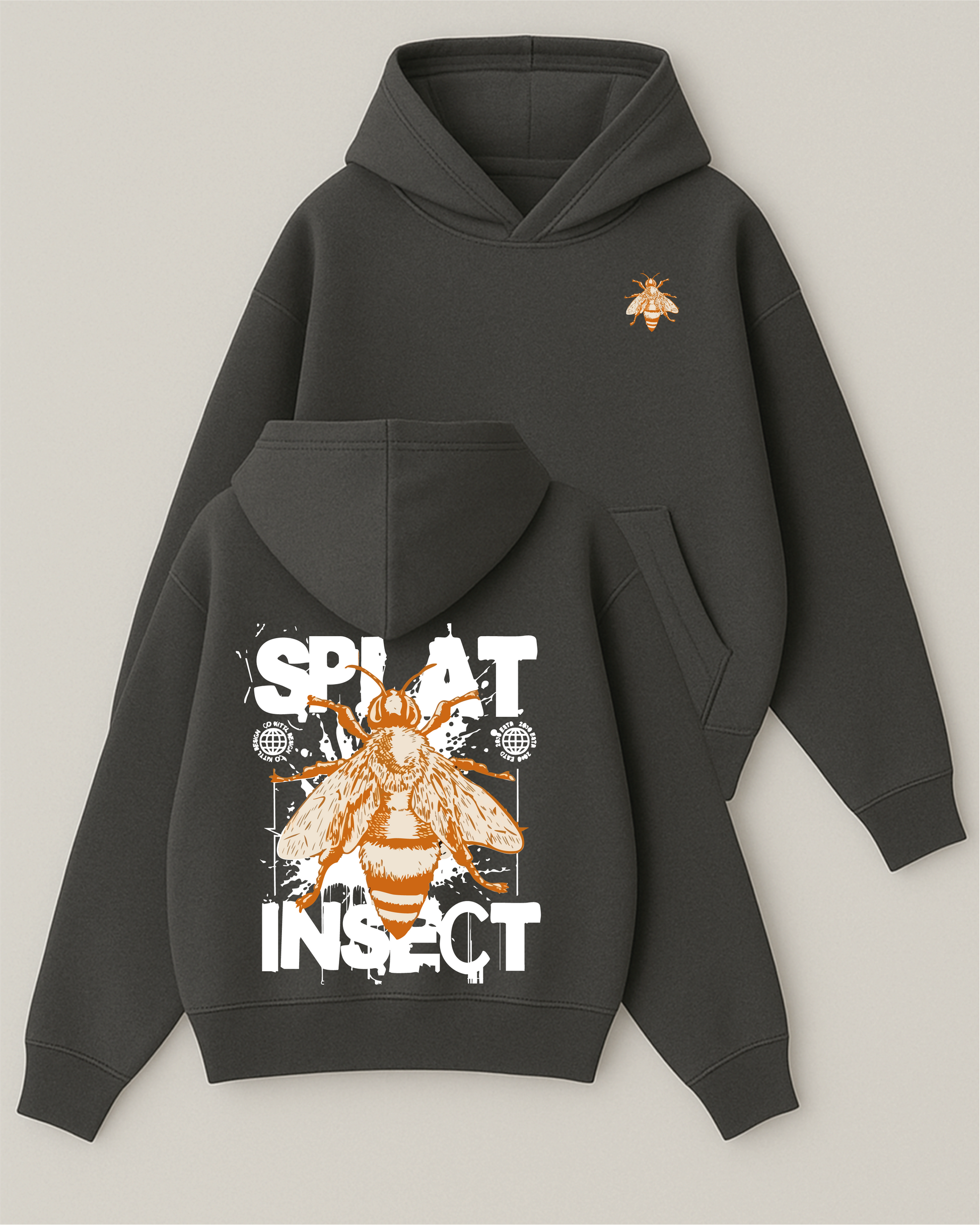Splat Inspect - Boxy Fit Kapüşonlu Sweatshirt