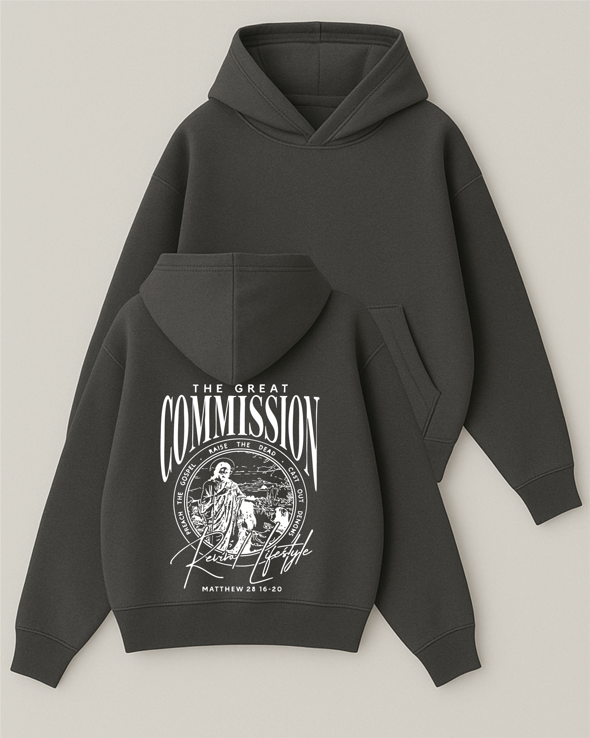 The Great Commission - Boxy Fit Kapüşonlu Sweatshirt