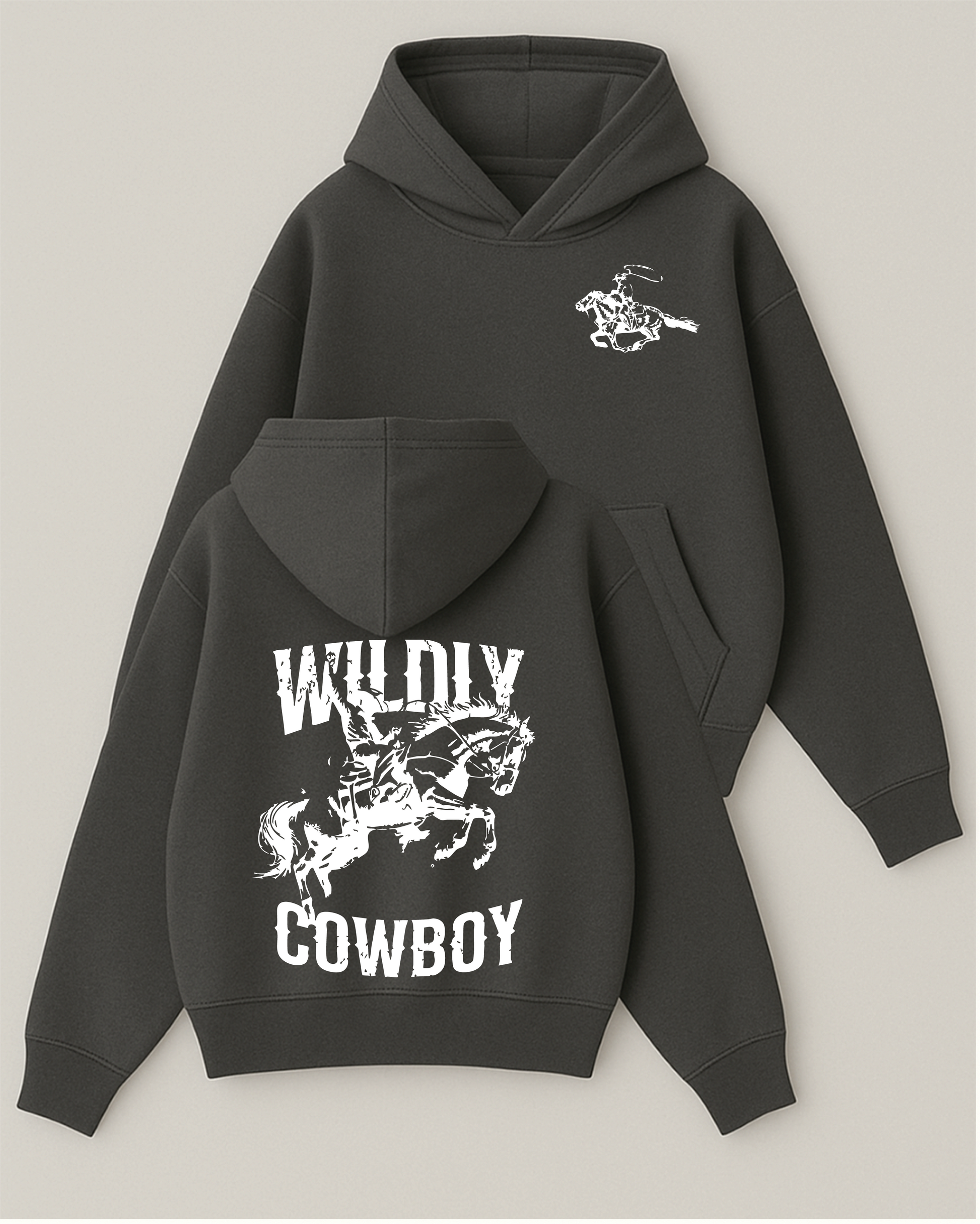 Wildiy Cowboy - Boxy Fit Kapüşonlu Sweatshirt