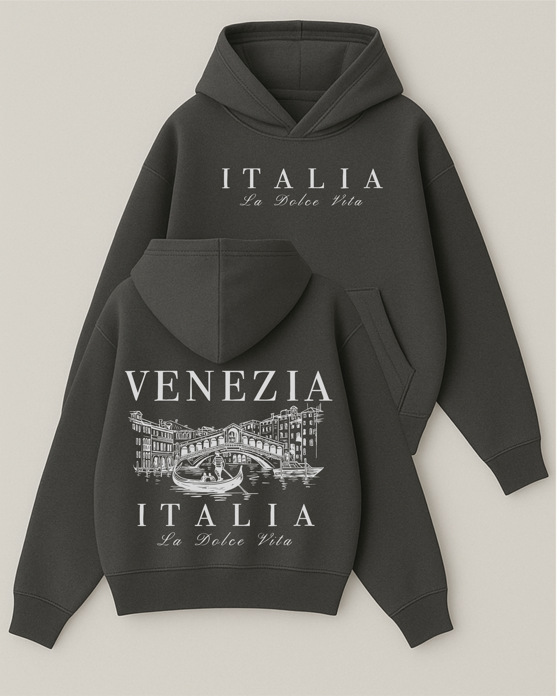La Dolce Vita - Boxy Fit Kapüşonlu Sweatshirt