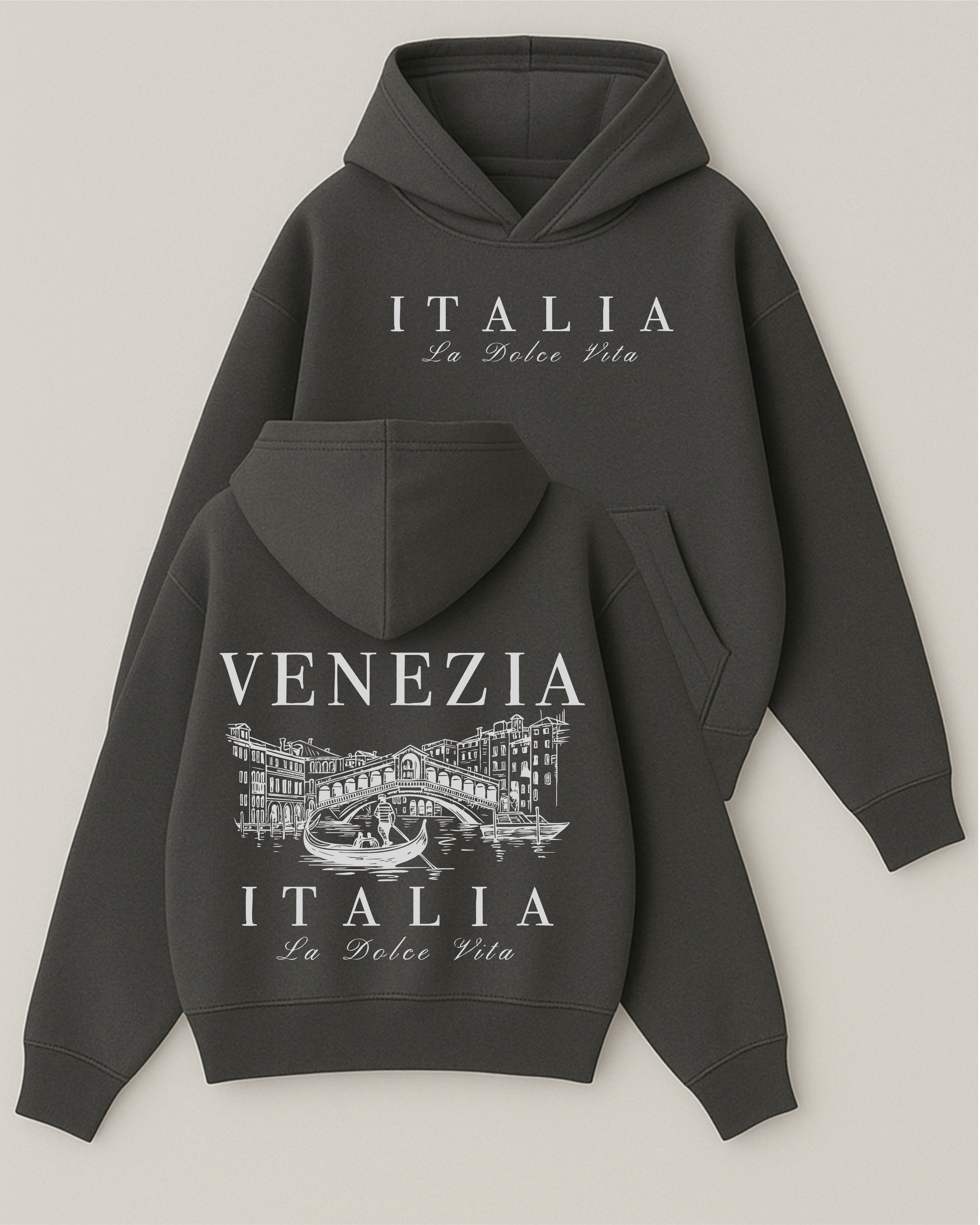 La Dolce Vita - Boxy Fit Kapüşonlu Sweatshirt