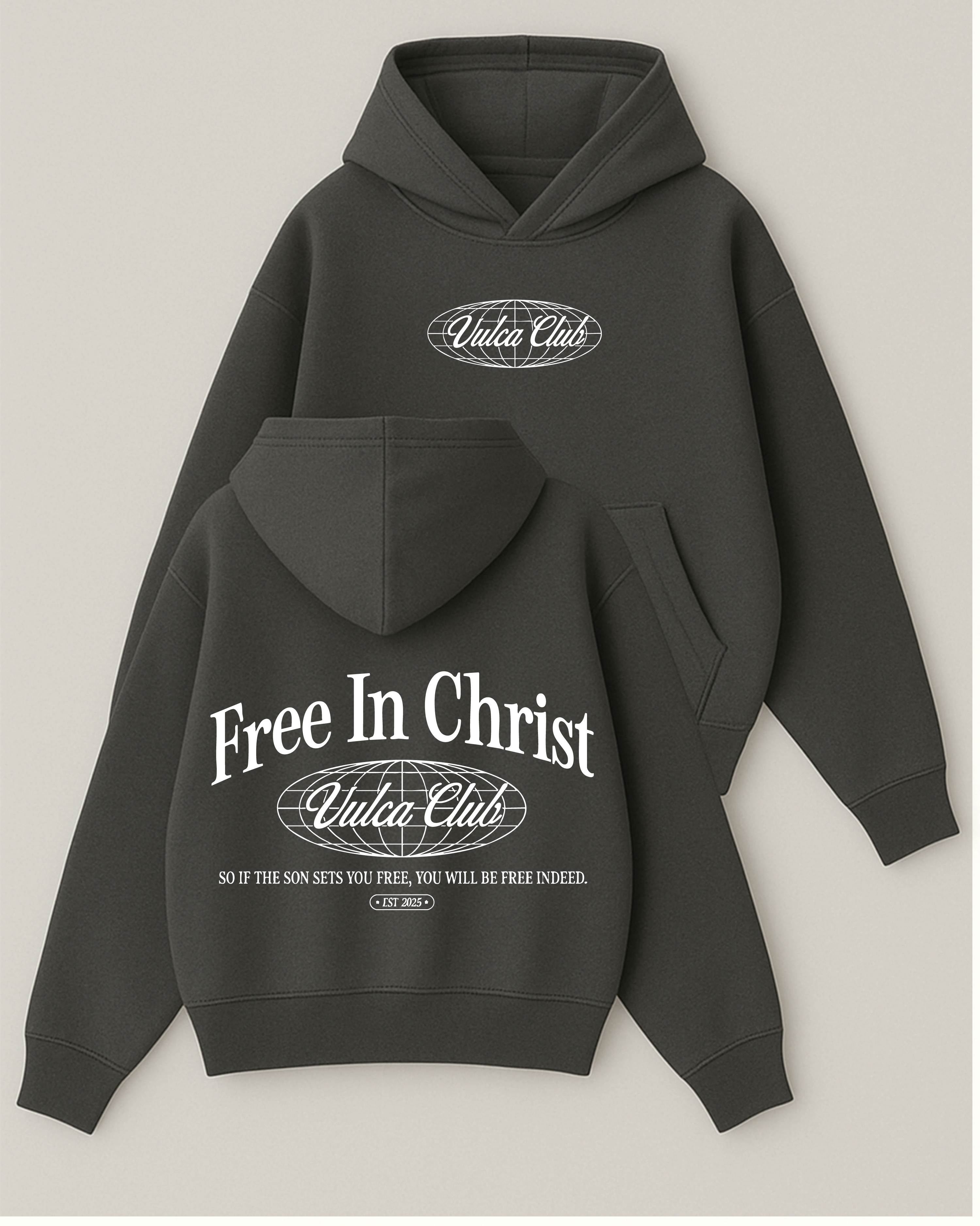 Vulca Club - Boxy Fit Kapüşonlu Sweatshirt