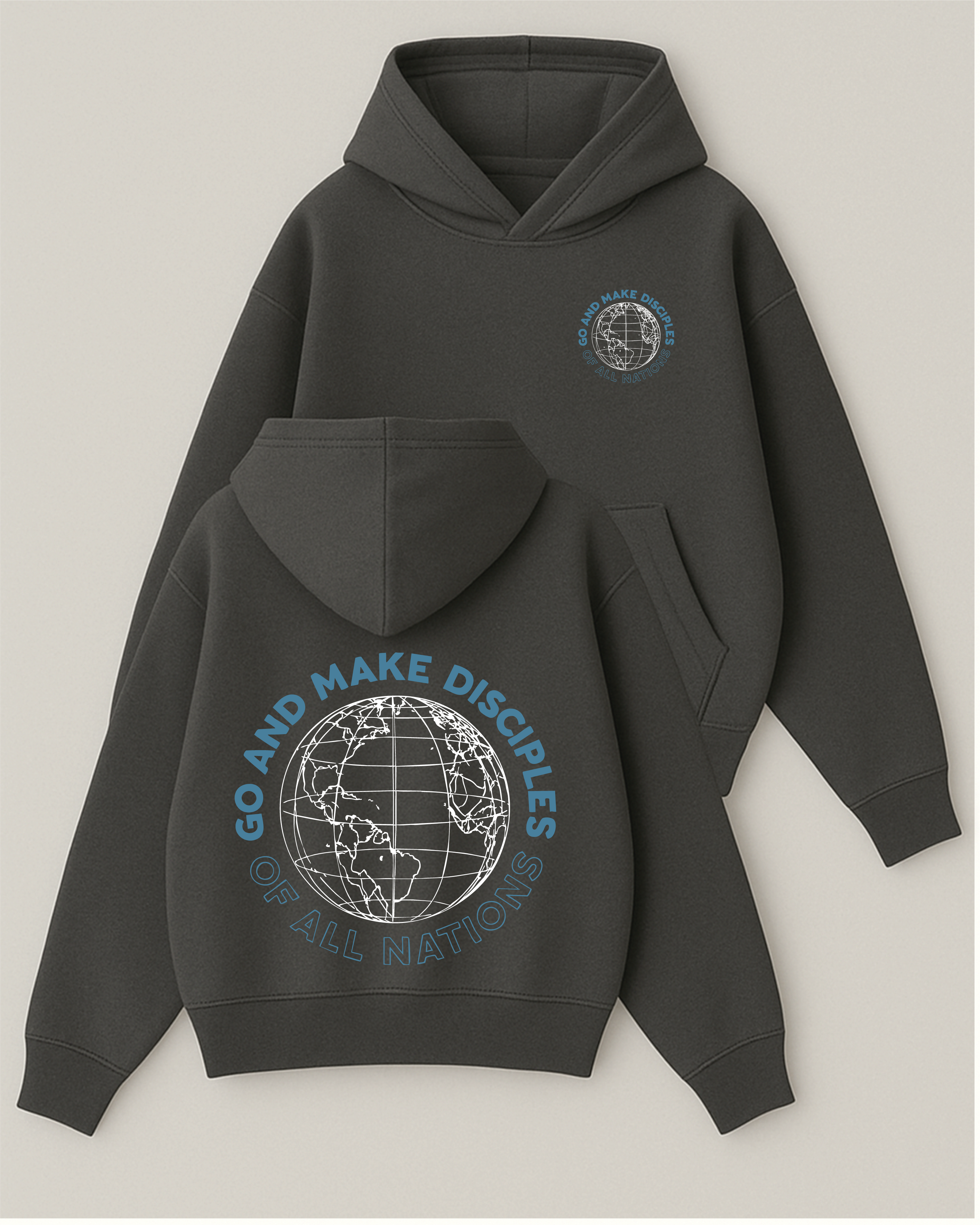 Make Dıscıples - Boxy Fit Kapüşonlu Sweatshirt