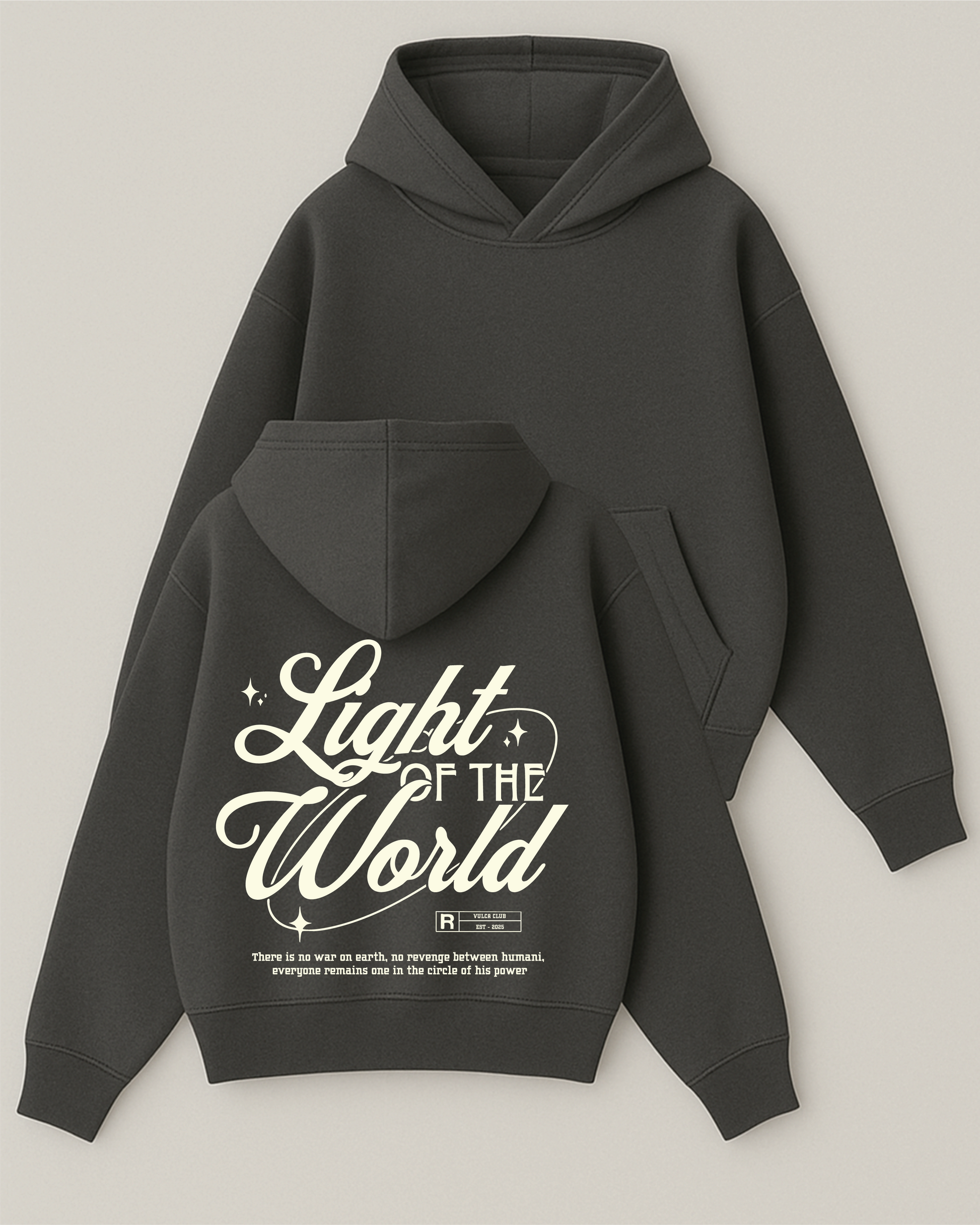 Light Of The World - Boxy Fit Kapüşonlu Sweatshirt