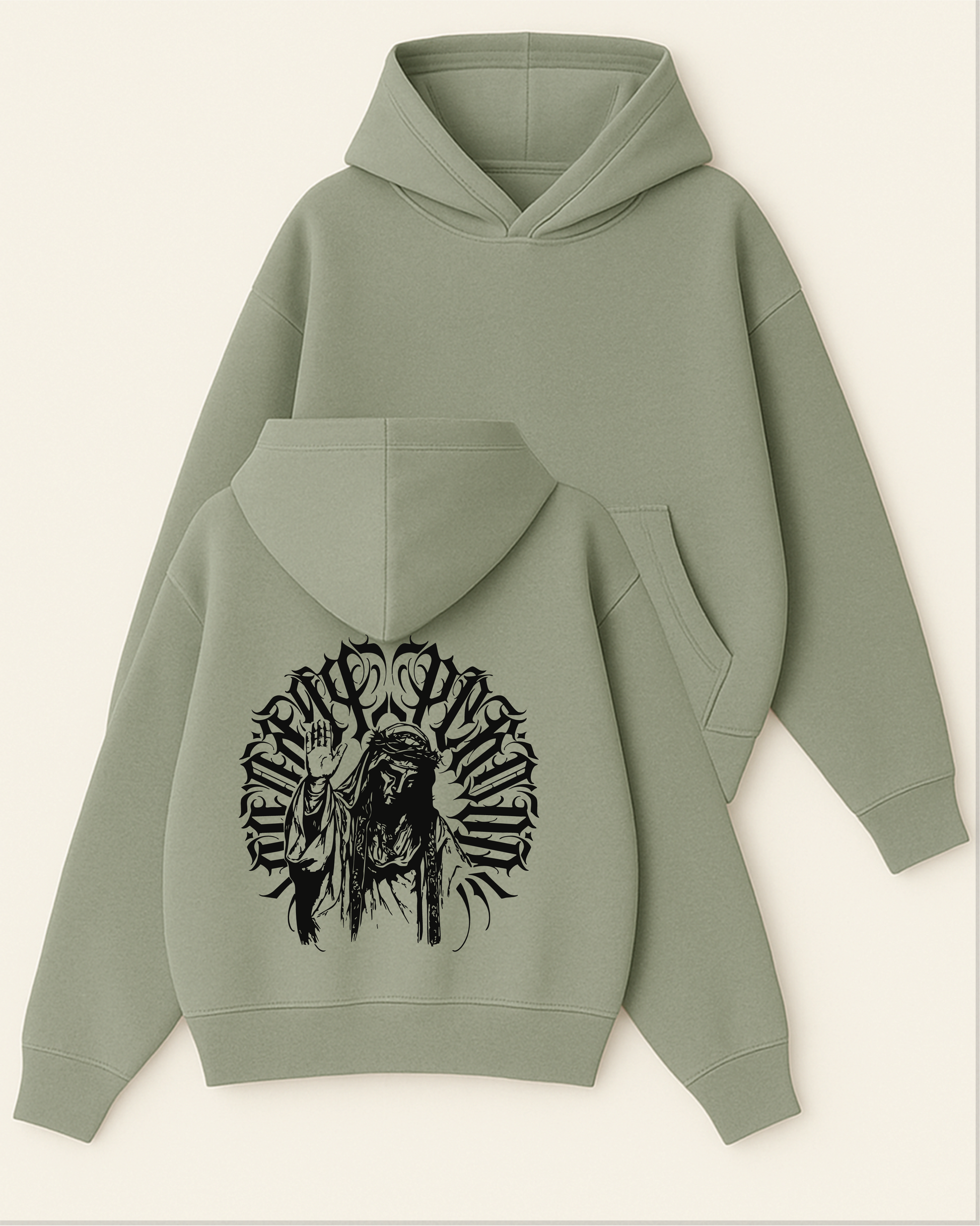 Dıvıne Street - Boxy Fit Kapüşonlu Sweatshirt