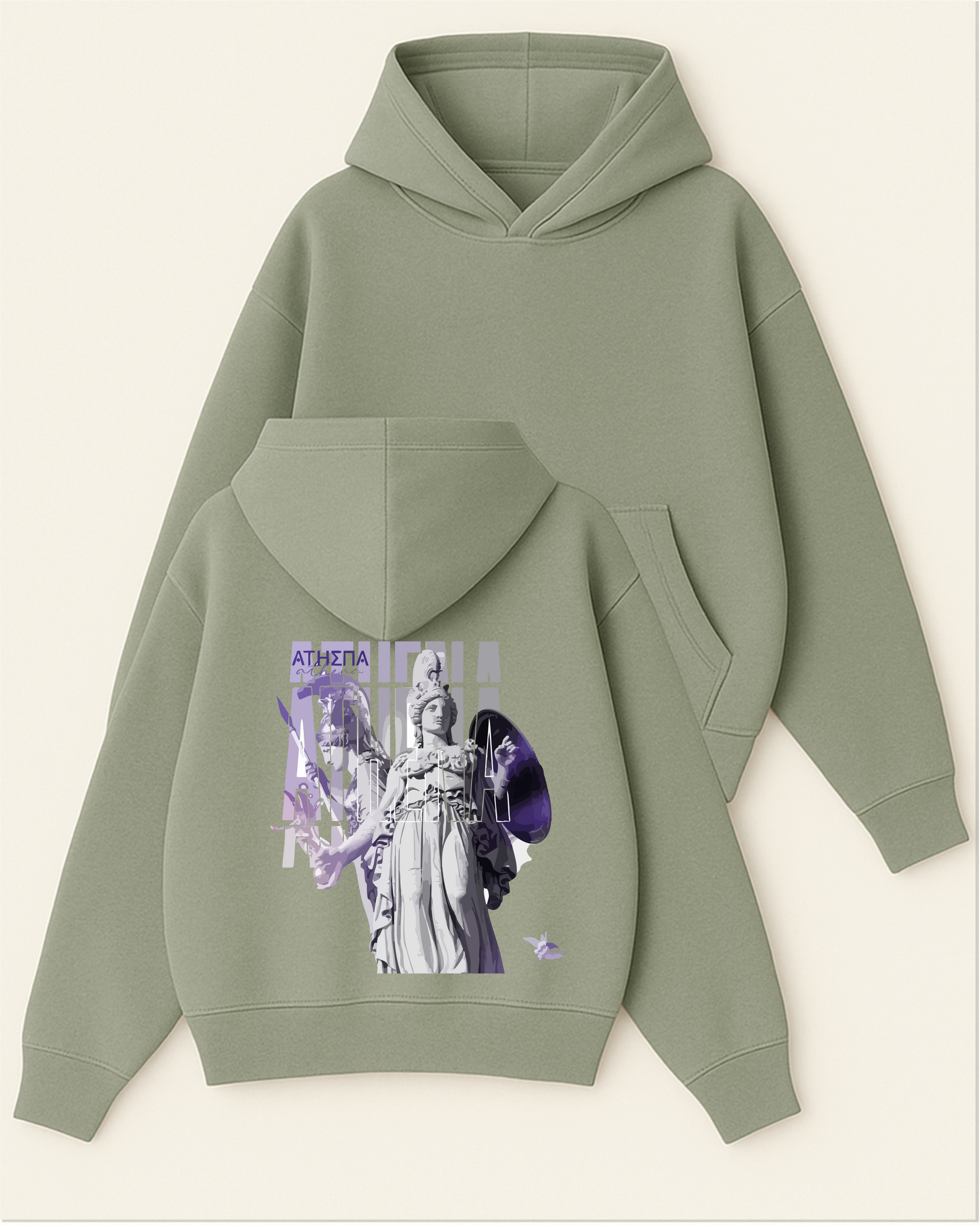 Athena - Boxy Fit Kapüşonlu Sweatshirt