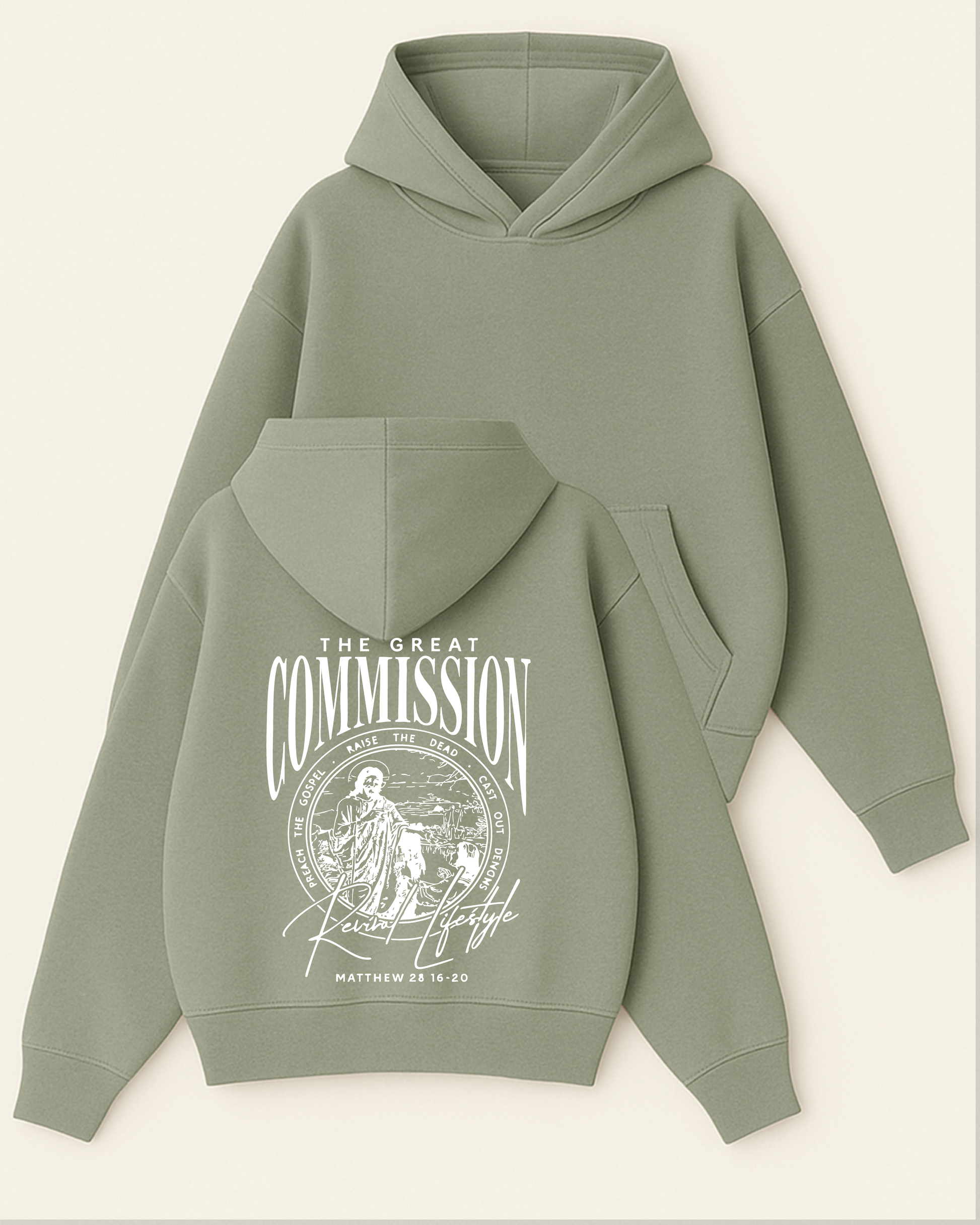 The Great Commission - Boxy Fit Kapüşonlu Sweatshirt