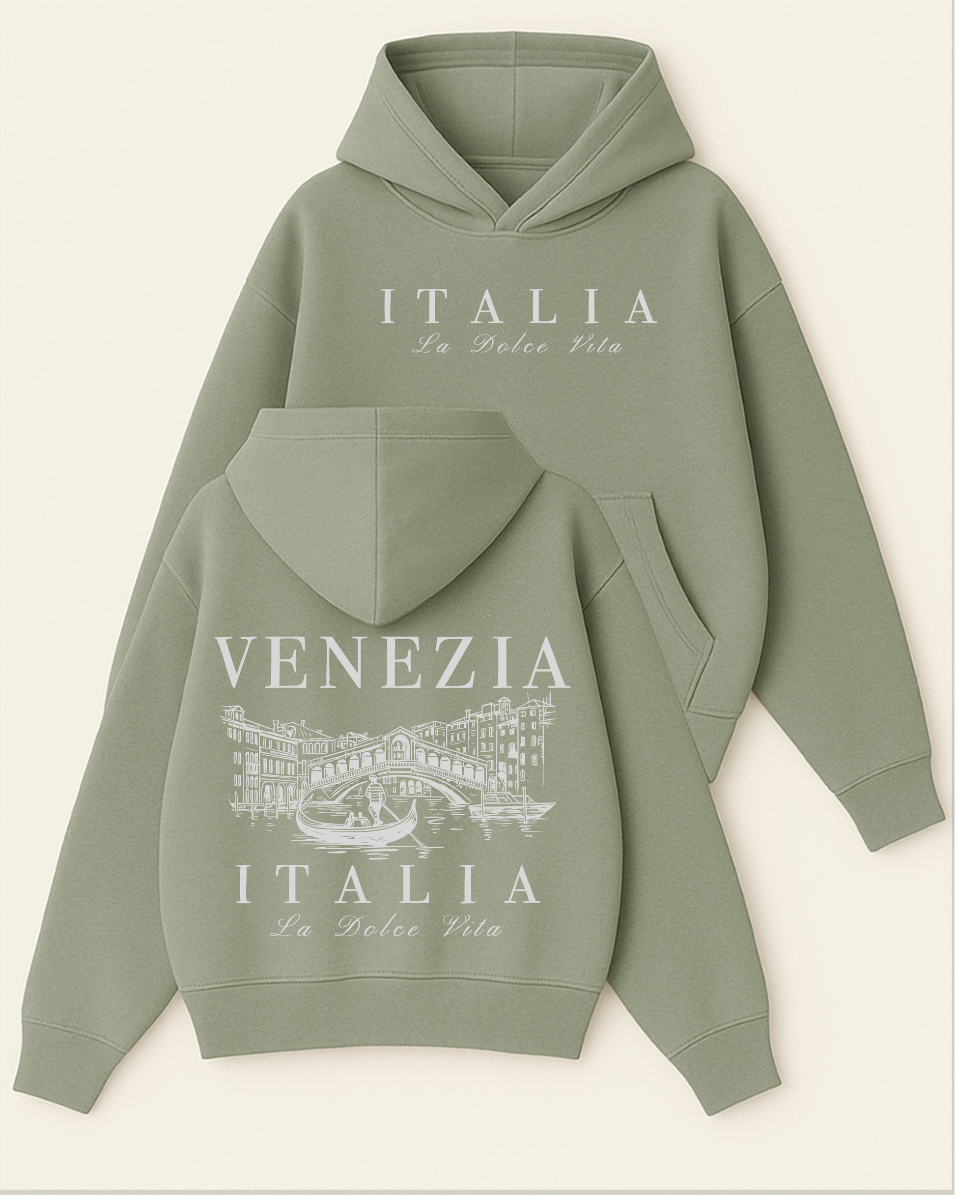 La Dolce Vita - Boxy Fit Kapüşonlu Sweatshirt