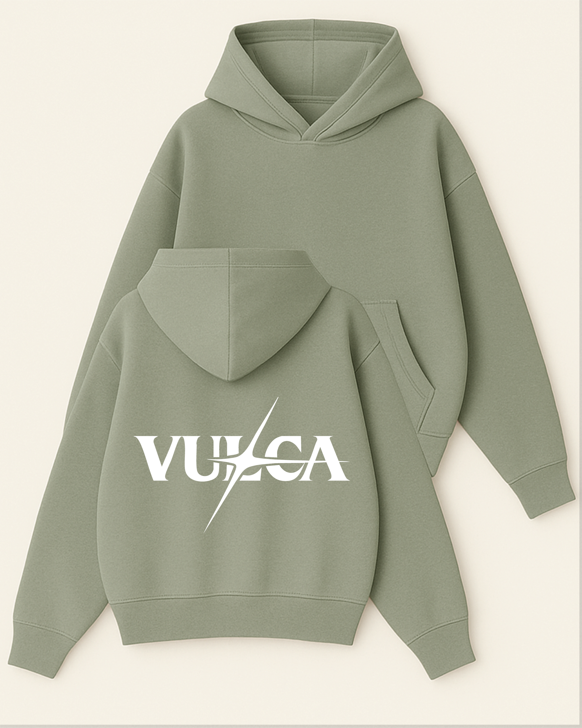 Vulca Shine - Boxy Fit Kapüşonlu Sweatshirt