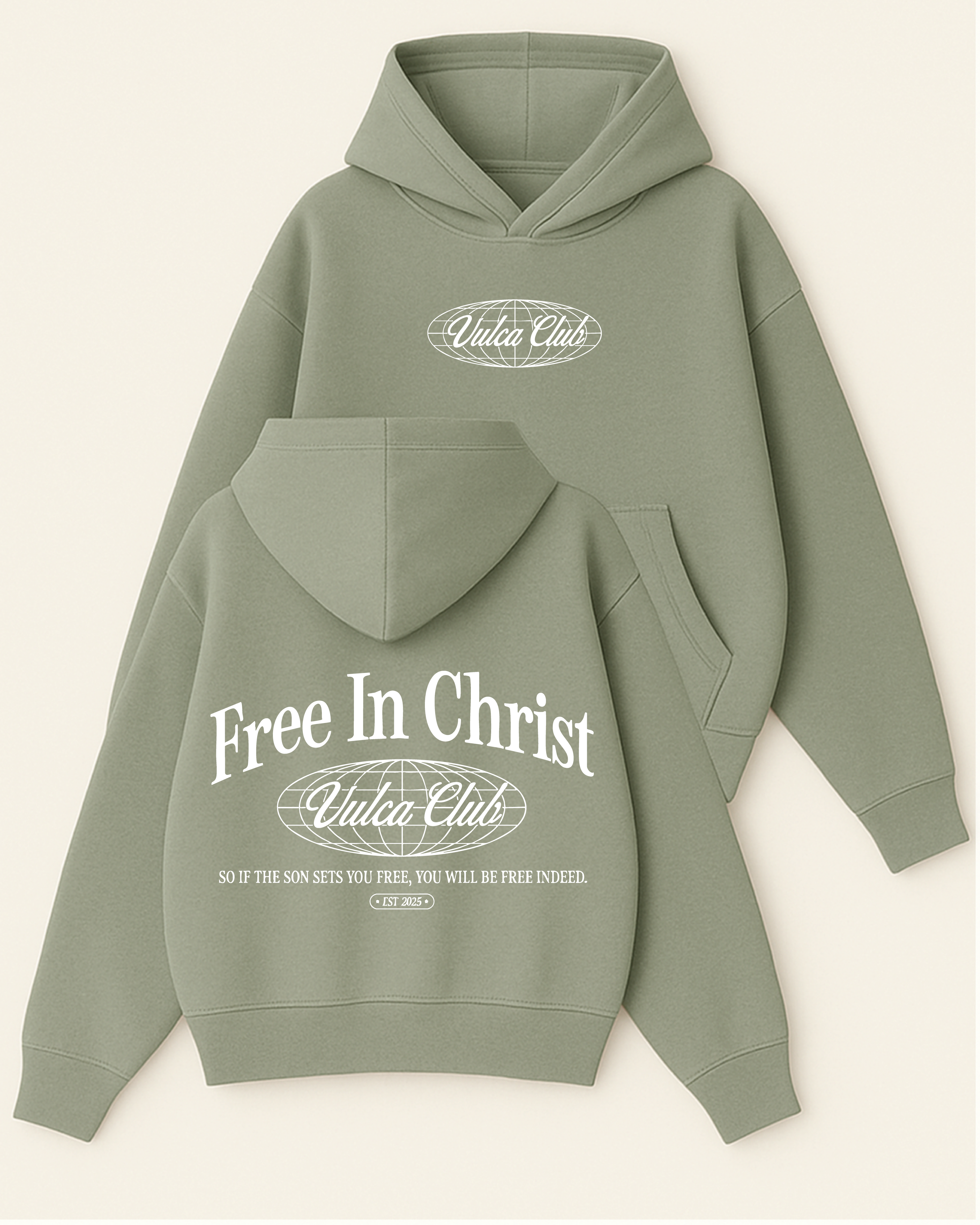 Vulca Club - Boxy Fit Kapüşonlu Sweatshirt