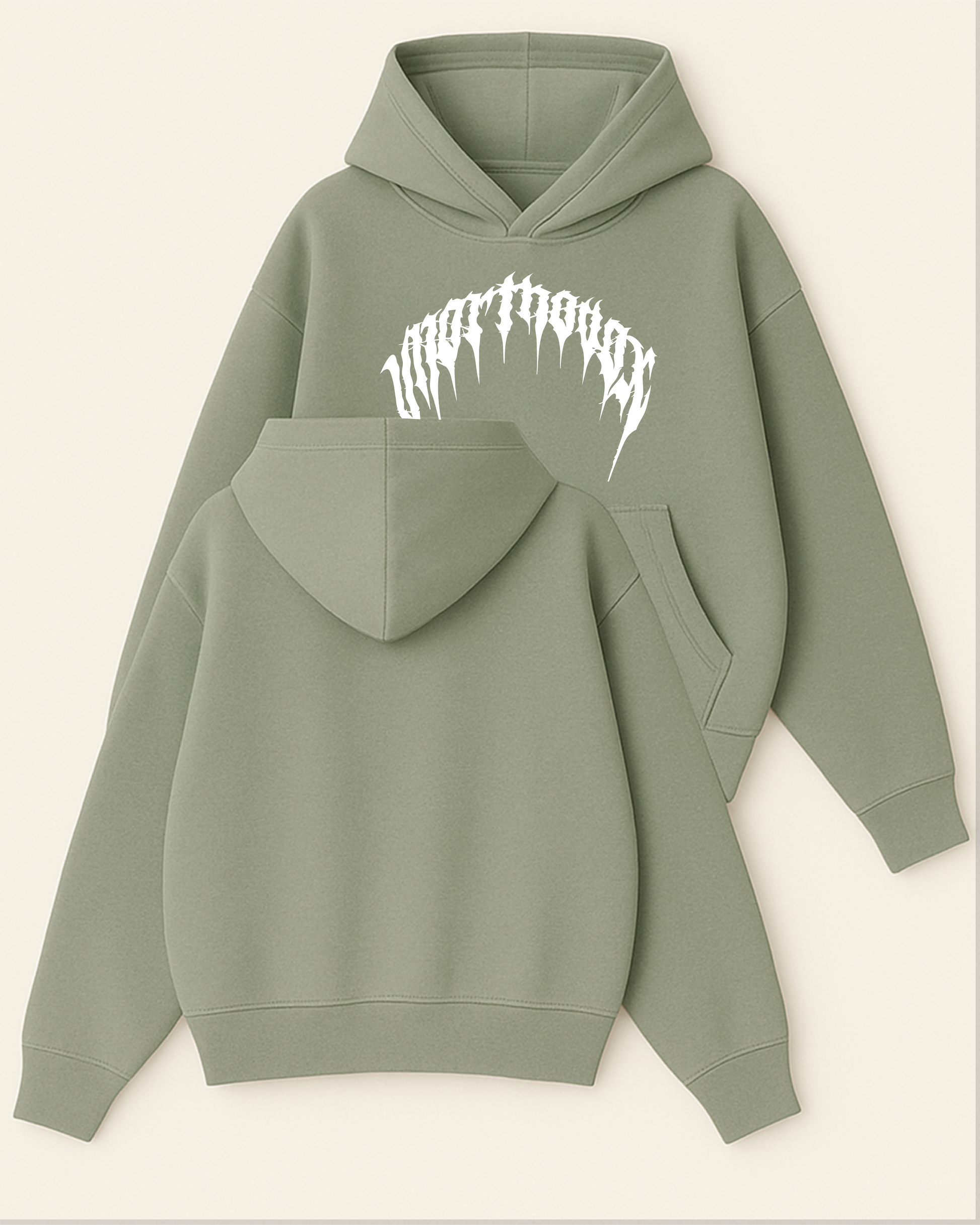 Unorthodox Arc - Boxy Fit Kapüşonlu Sweatshirt