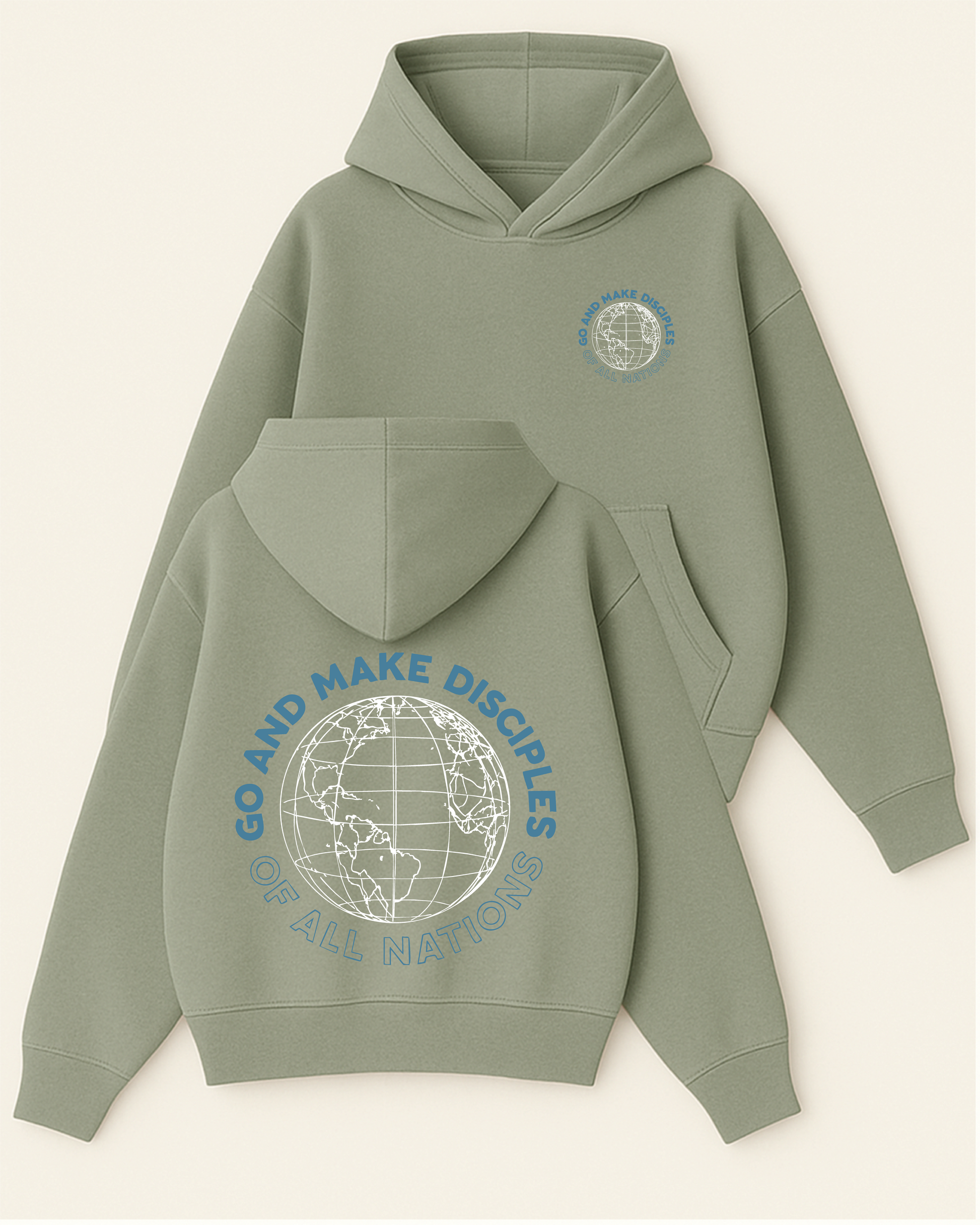 Make Dıscıples - Boxy Fit Kapüşonlu Sweatshirt