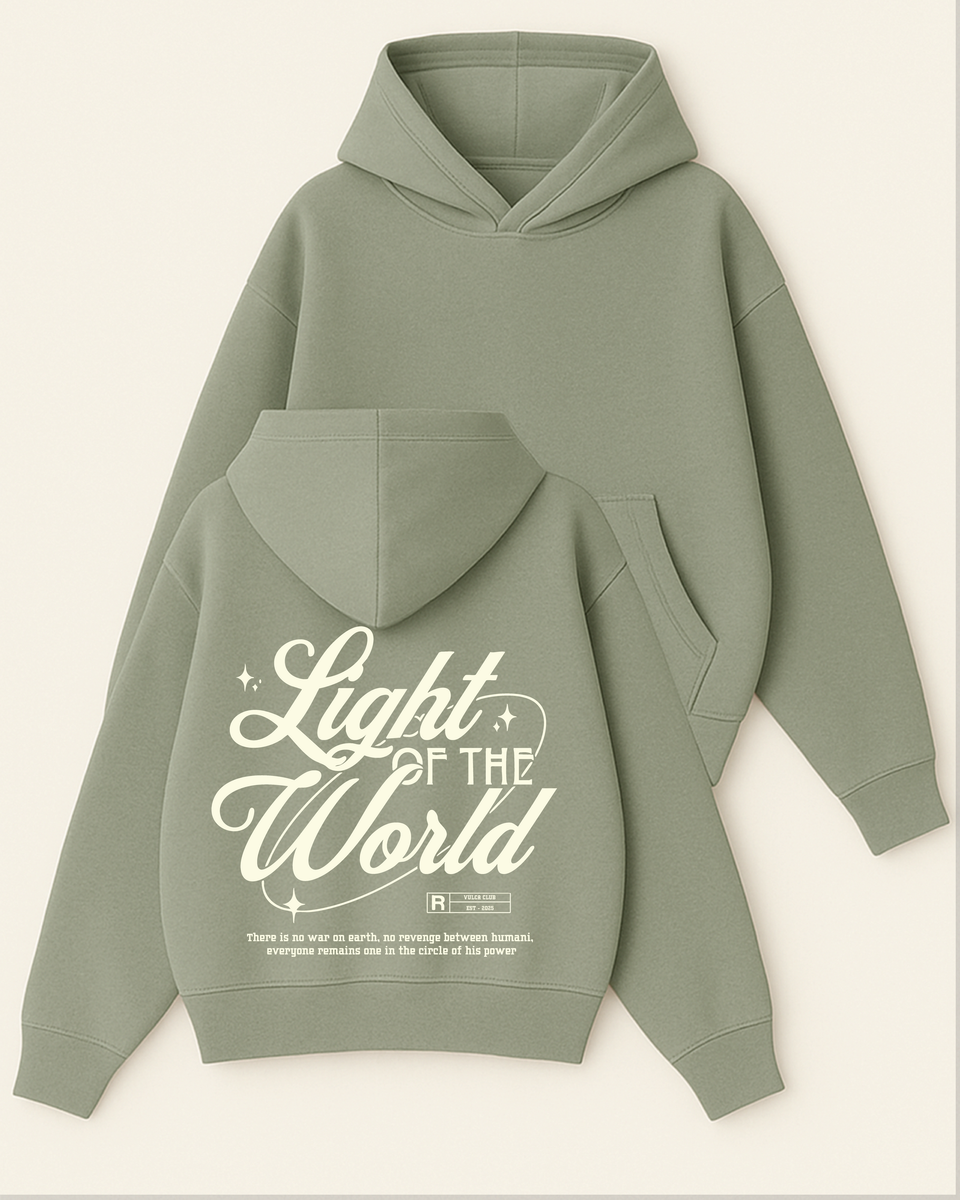 Light Of The World - Boxy Fit Kapüşonlu Sweatshirt