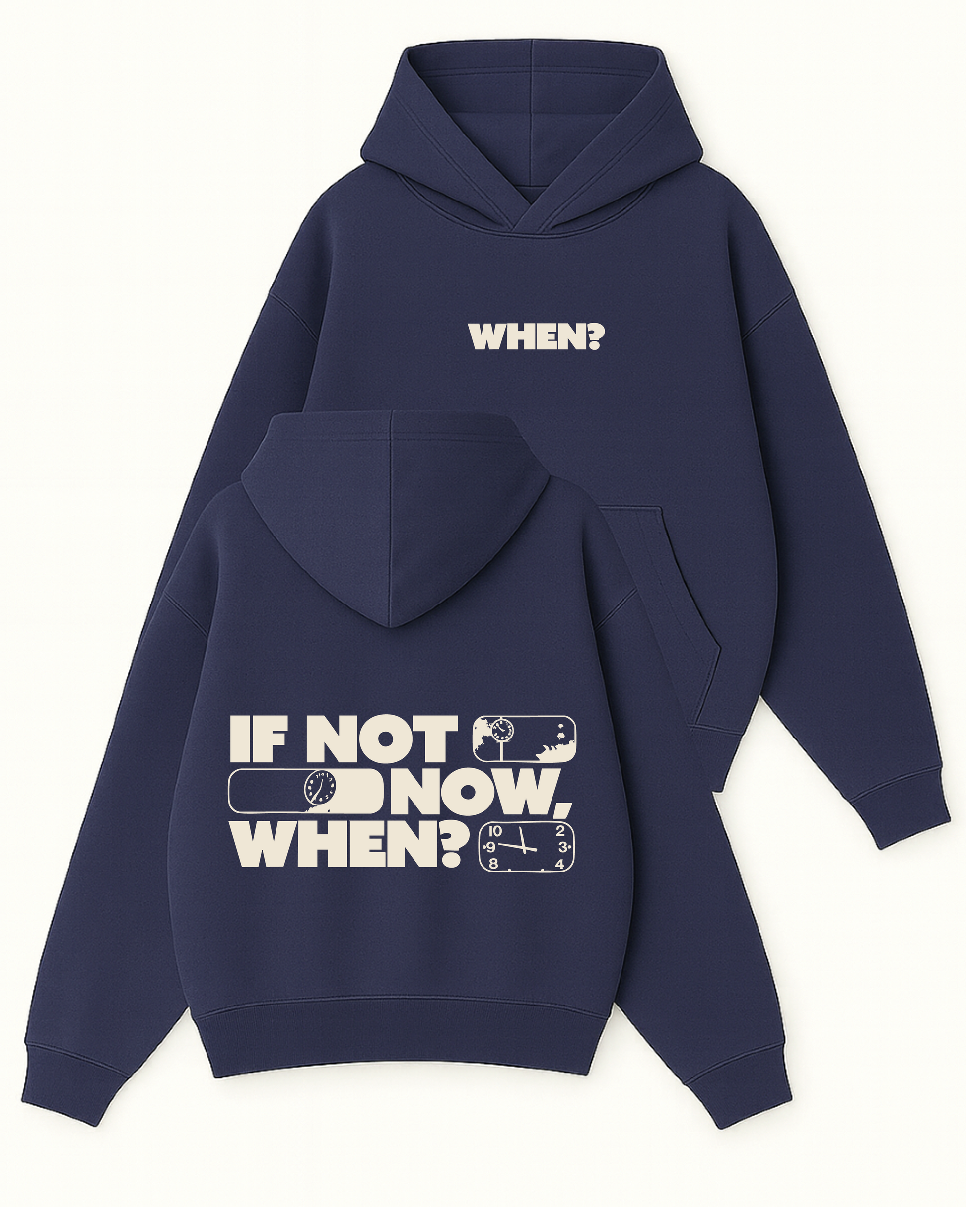 When? - Boxy Fit Kapüşonlu Sweatshirt