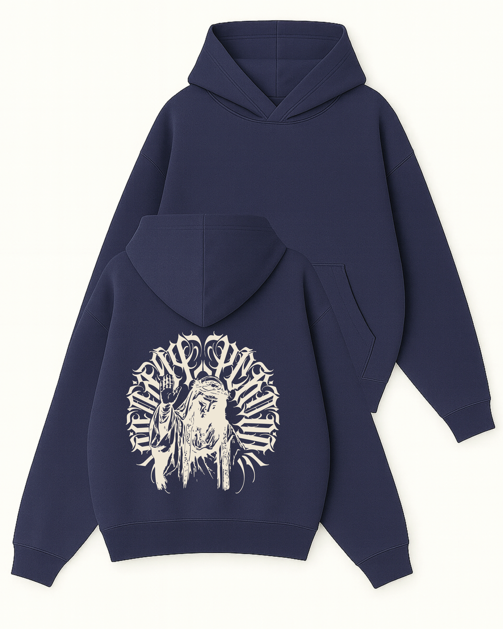 Dıvıne Street - Boxy Fit Kapüşonlu Sweatshirt