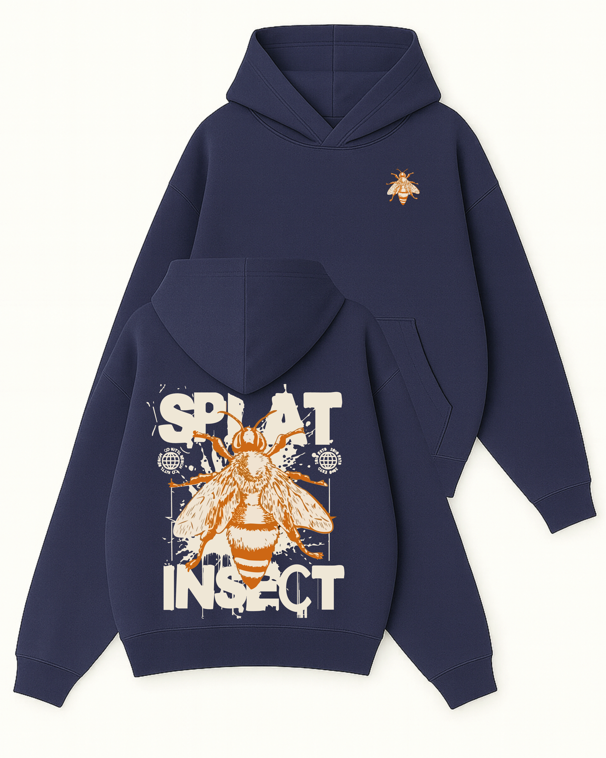 Splat Inspect - Boxy Fit Kapüşonlu Sweatshirt