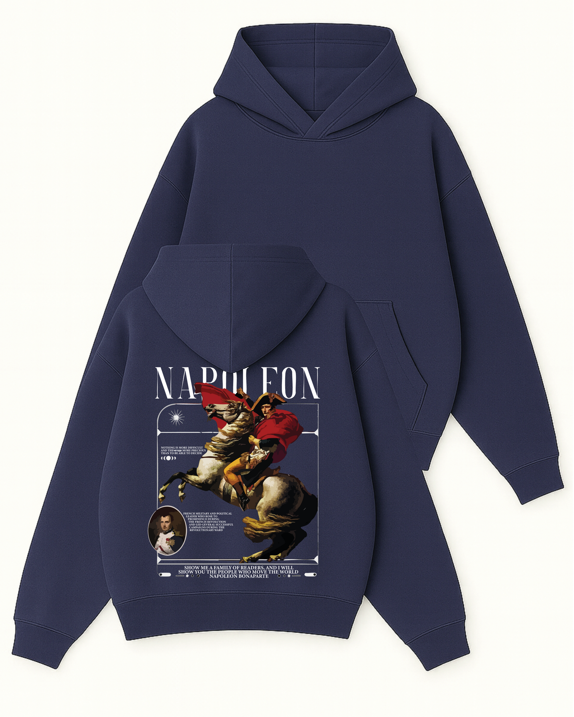 Napoleon - Boxy Fit Kapüşonlu Sweatshirt