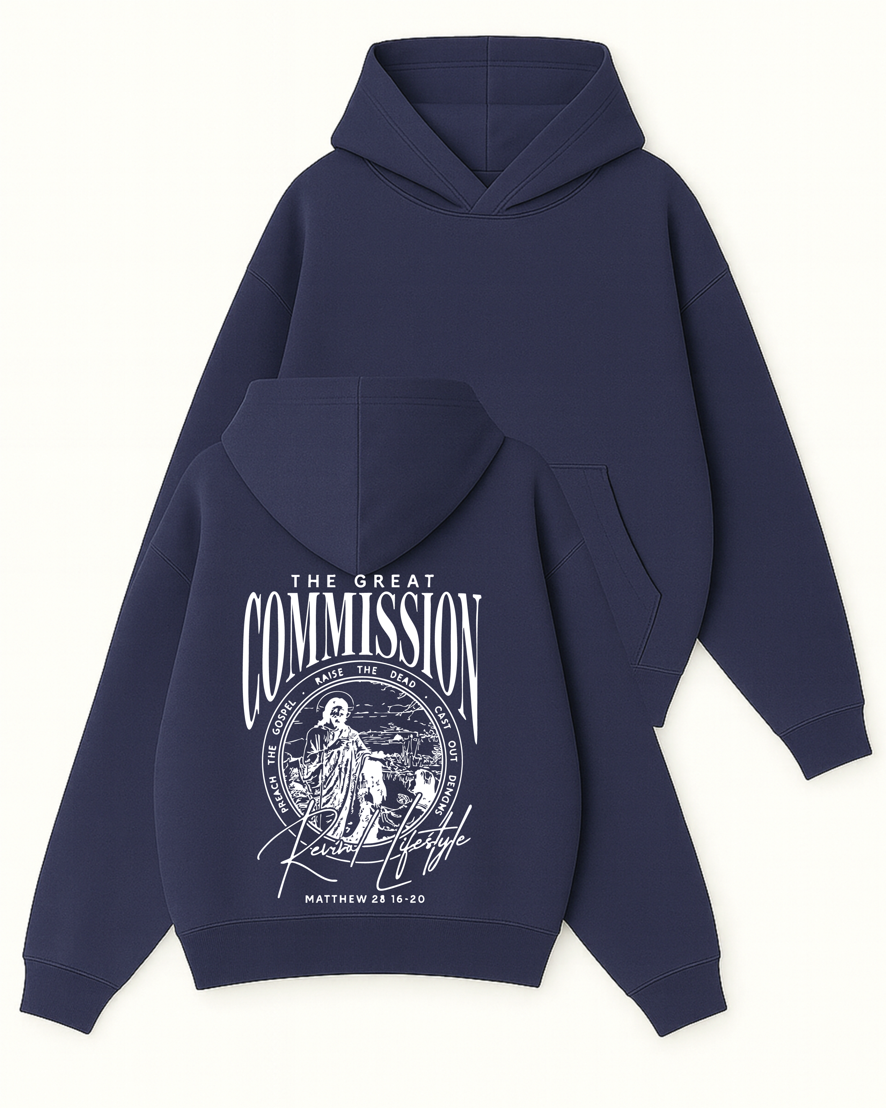 The Great Commission - Boxy Fit Kapüşonlu Sweatshirt