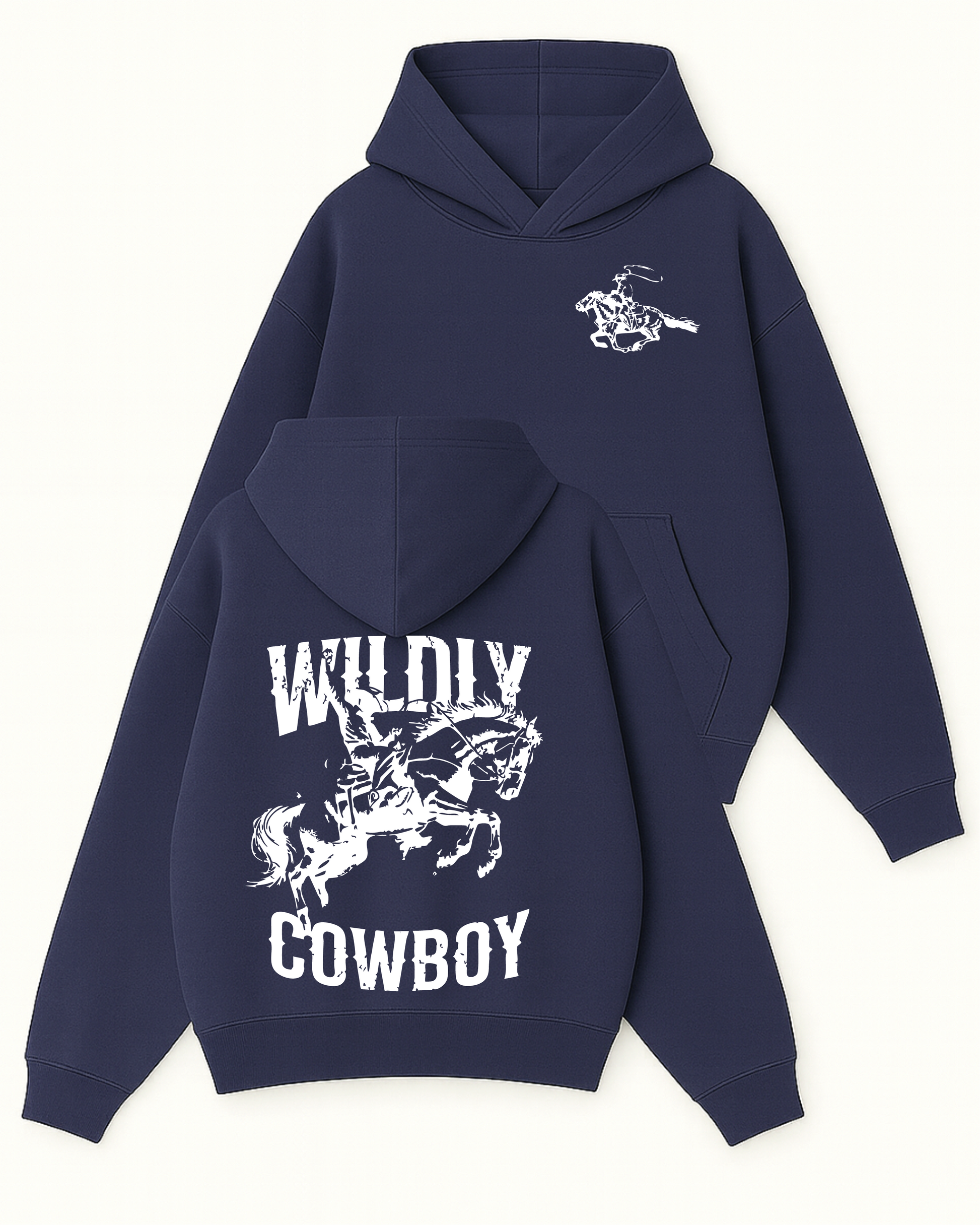 Wildiy Cowboy - Boxy Fit Kapüşonlu Sweatshirt