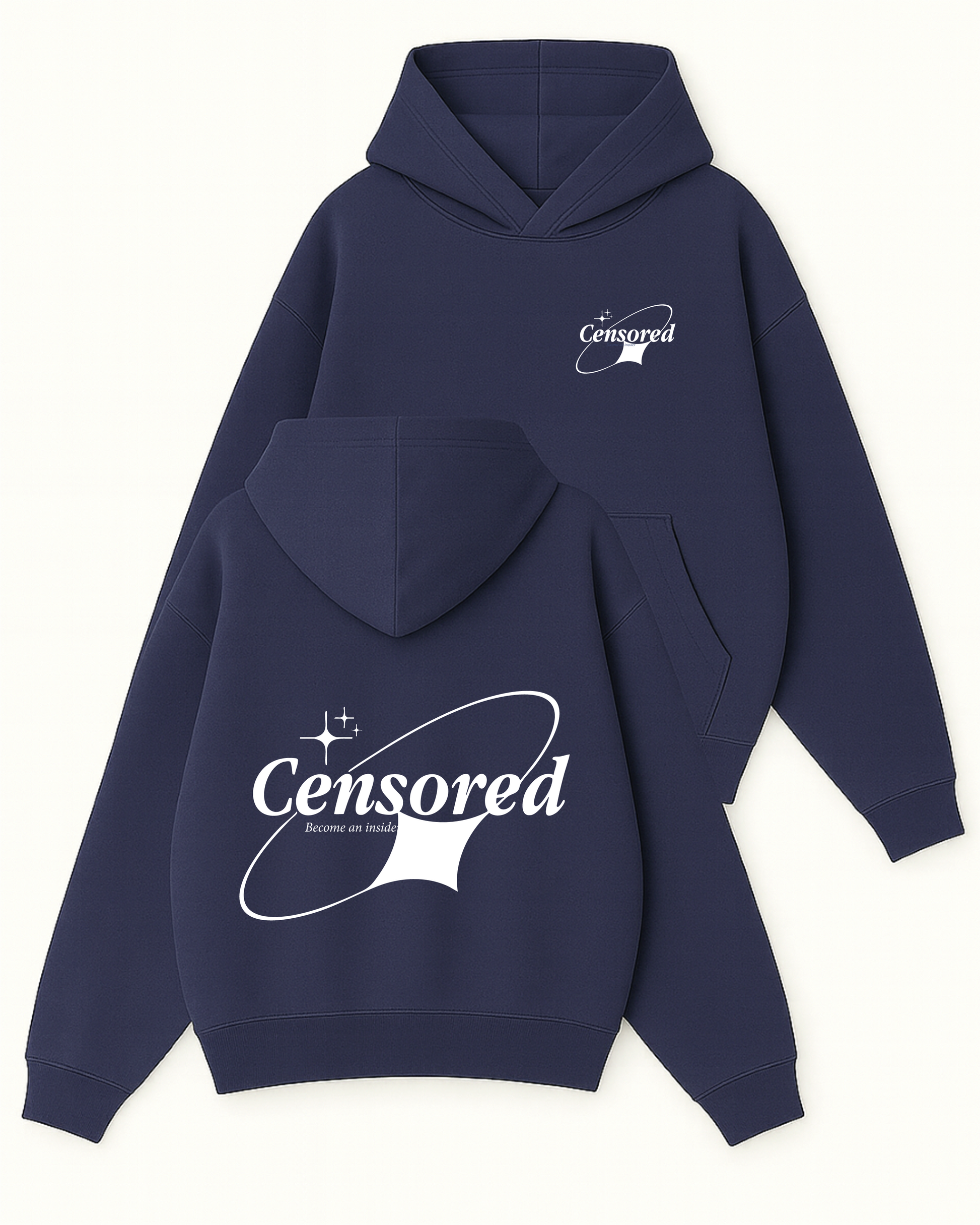Censored - Boxy Fit Kapüşonlu Sweatshirt
