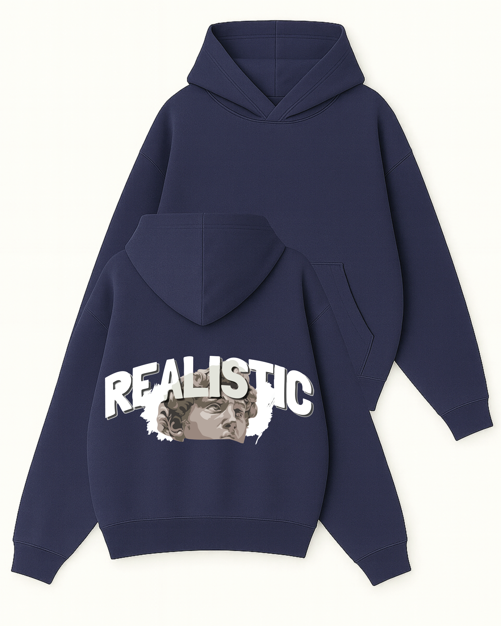 REALISTIC - Boxy Fit Kapüşonlu Sweatshirt