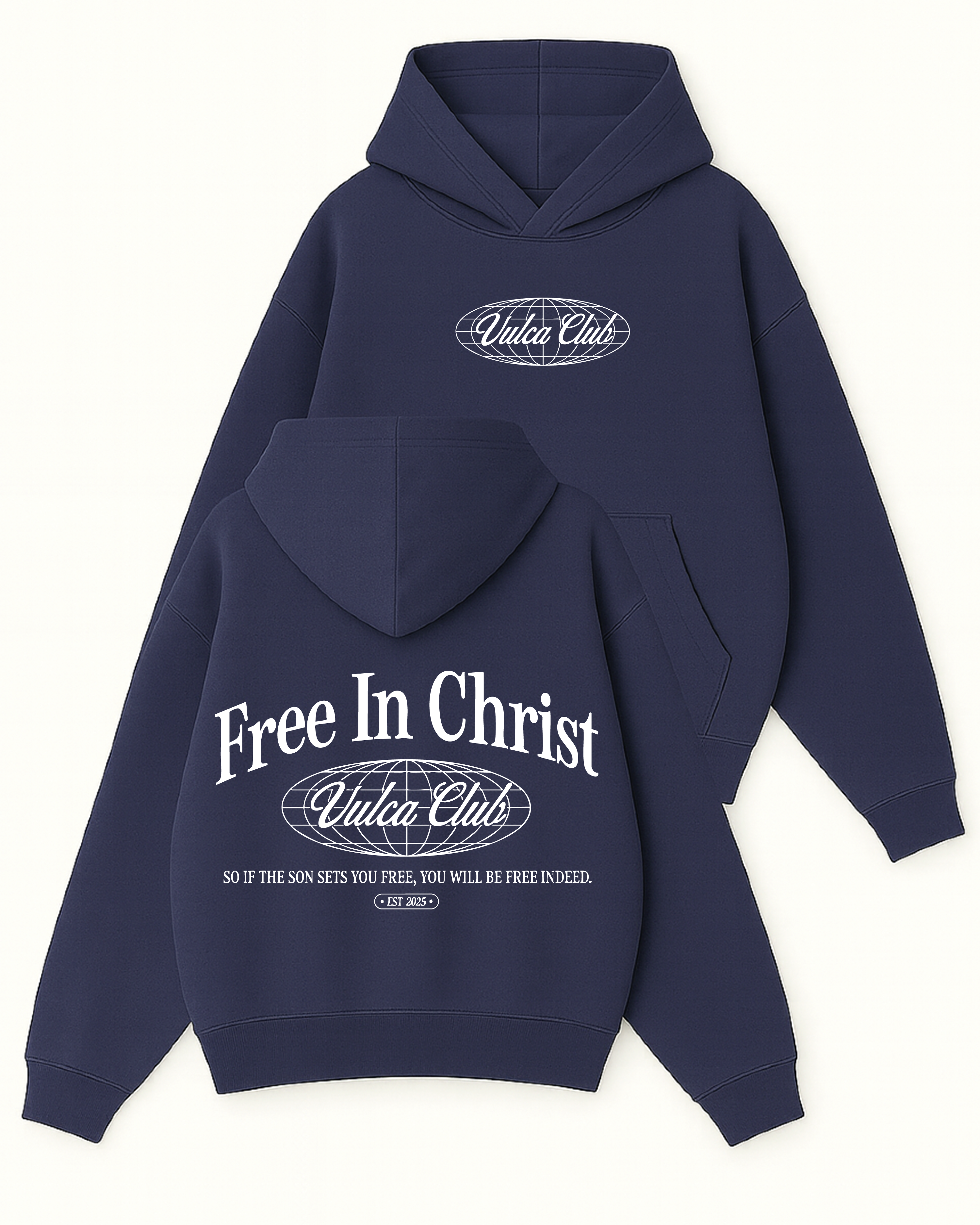 Vulca Club - Boxy Fit Kapüşonlu Sweatshirt