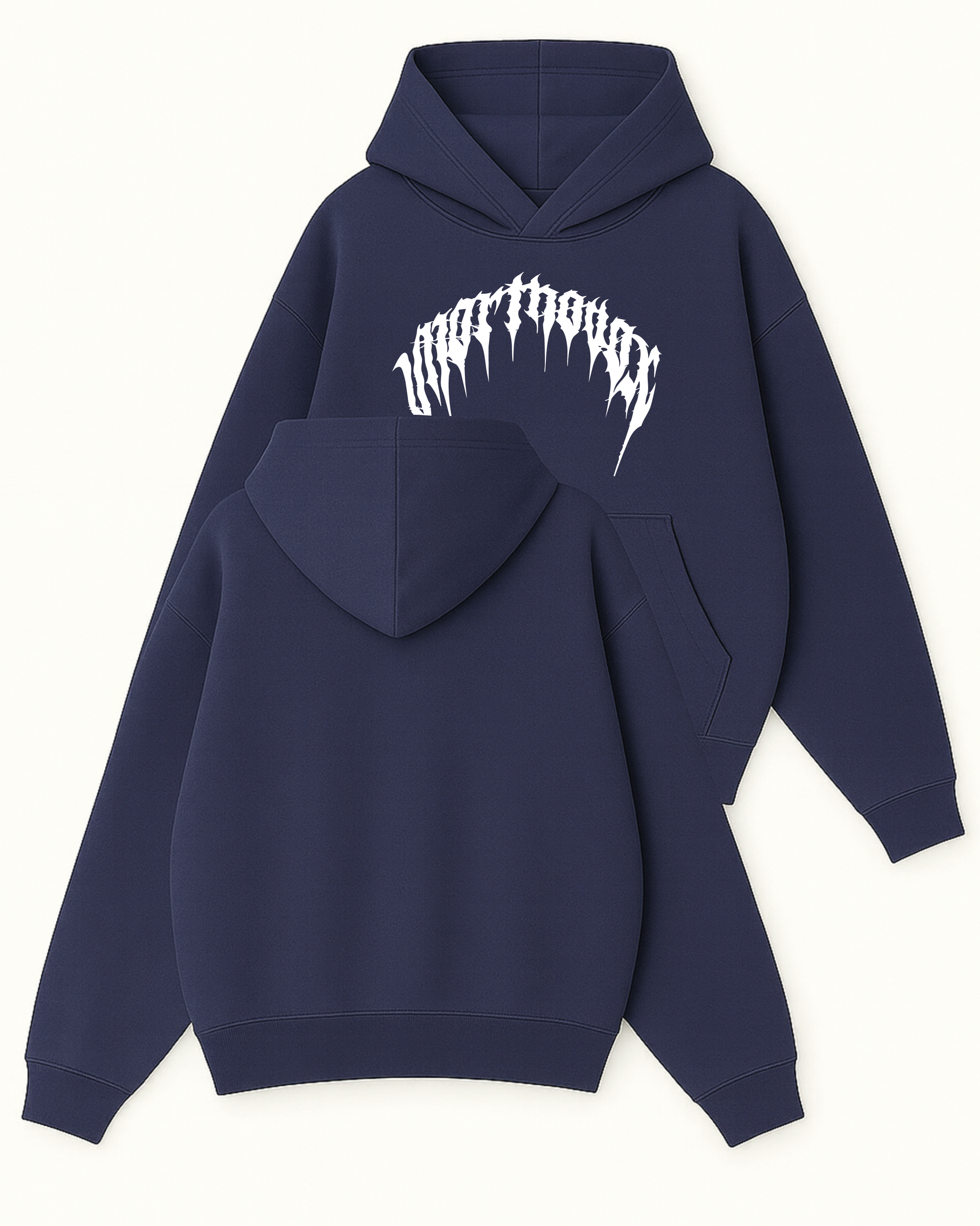 Unorthodox Arc - Boxy Fit Kapüşonlu Sweatshirt