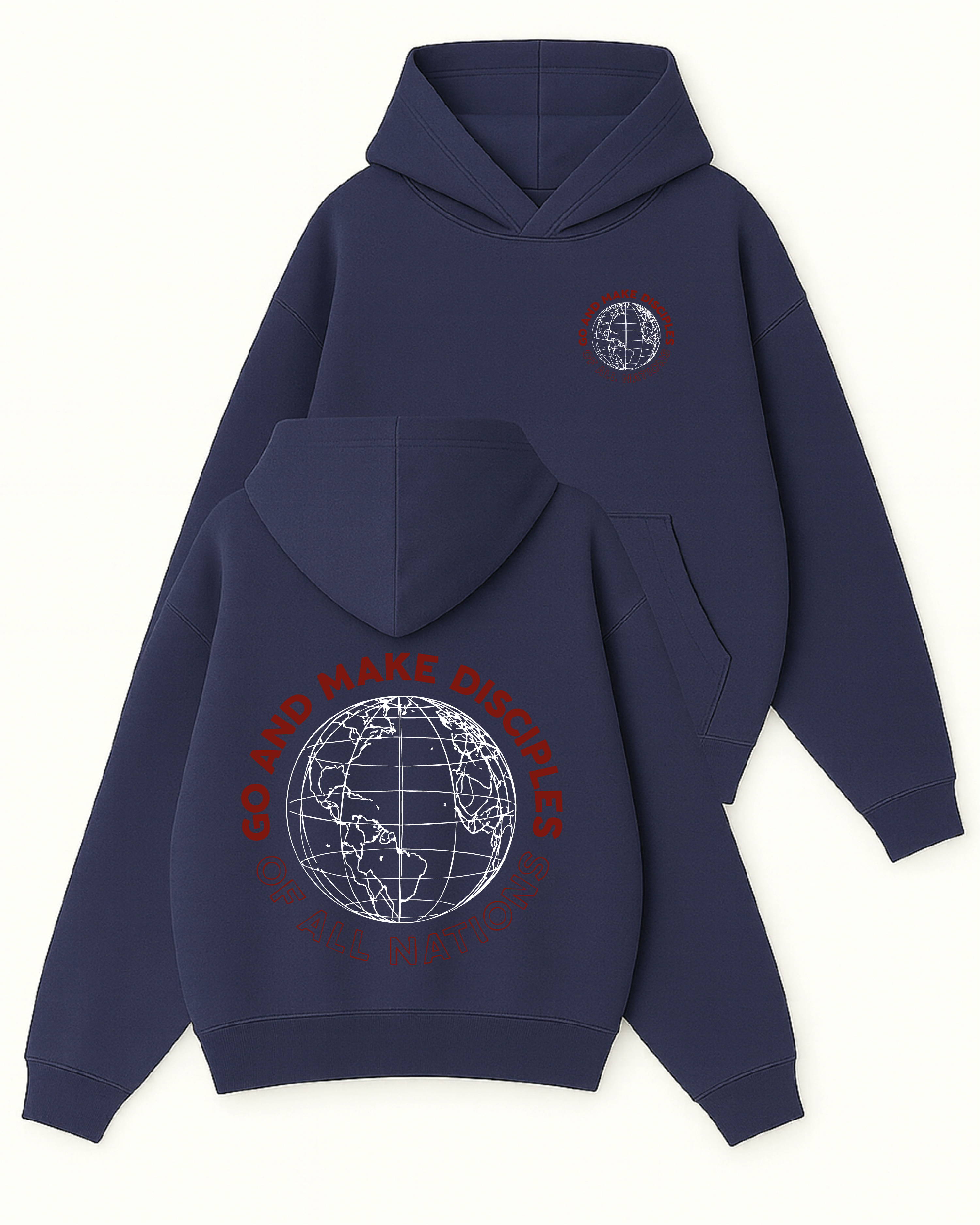 Make Dıscıples - Boxy Fit Kapüşonlu Sweatshirt