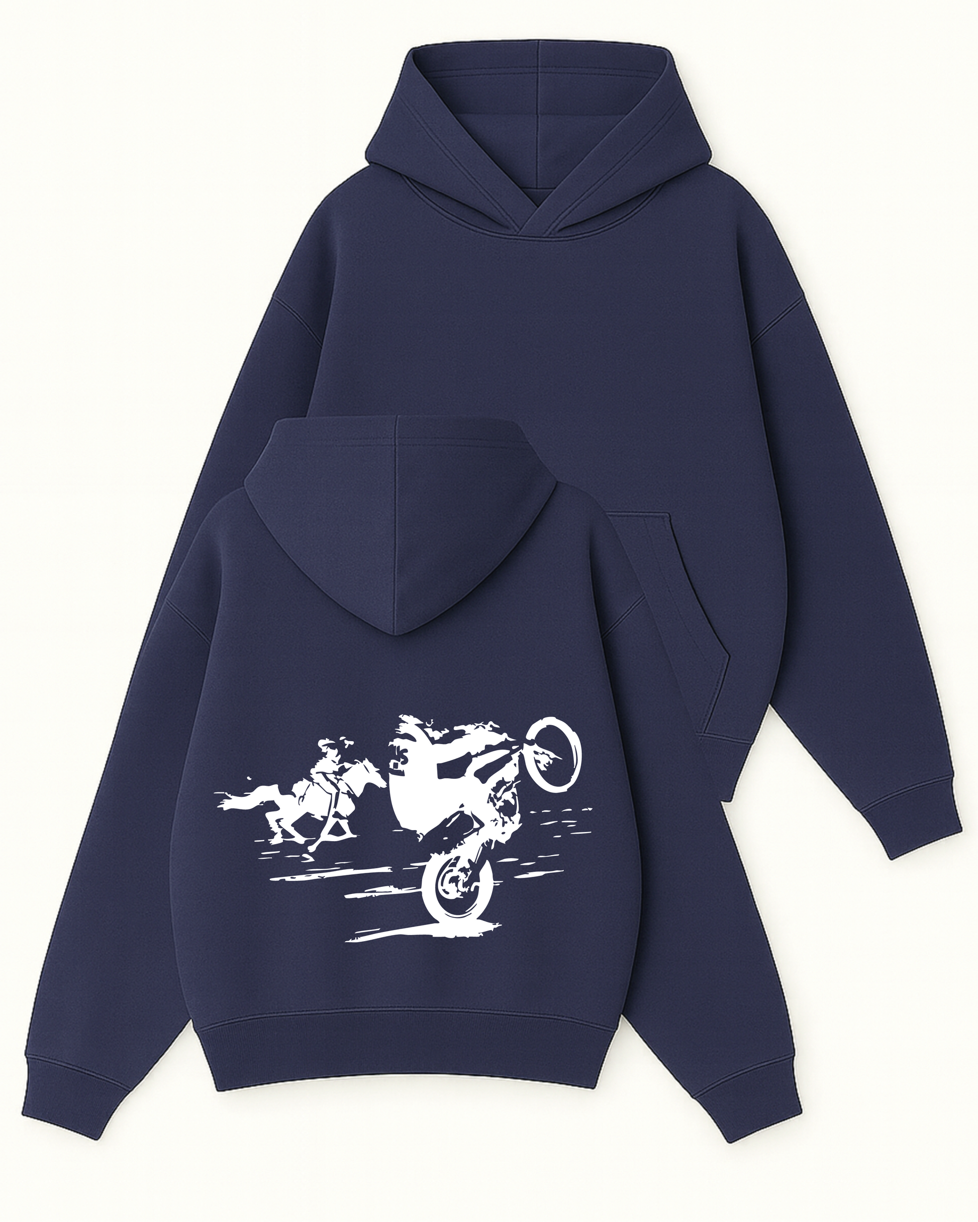 Run Wild - Boxy Fit Kapüşonlu Sweatshirt