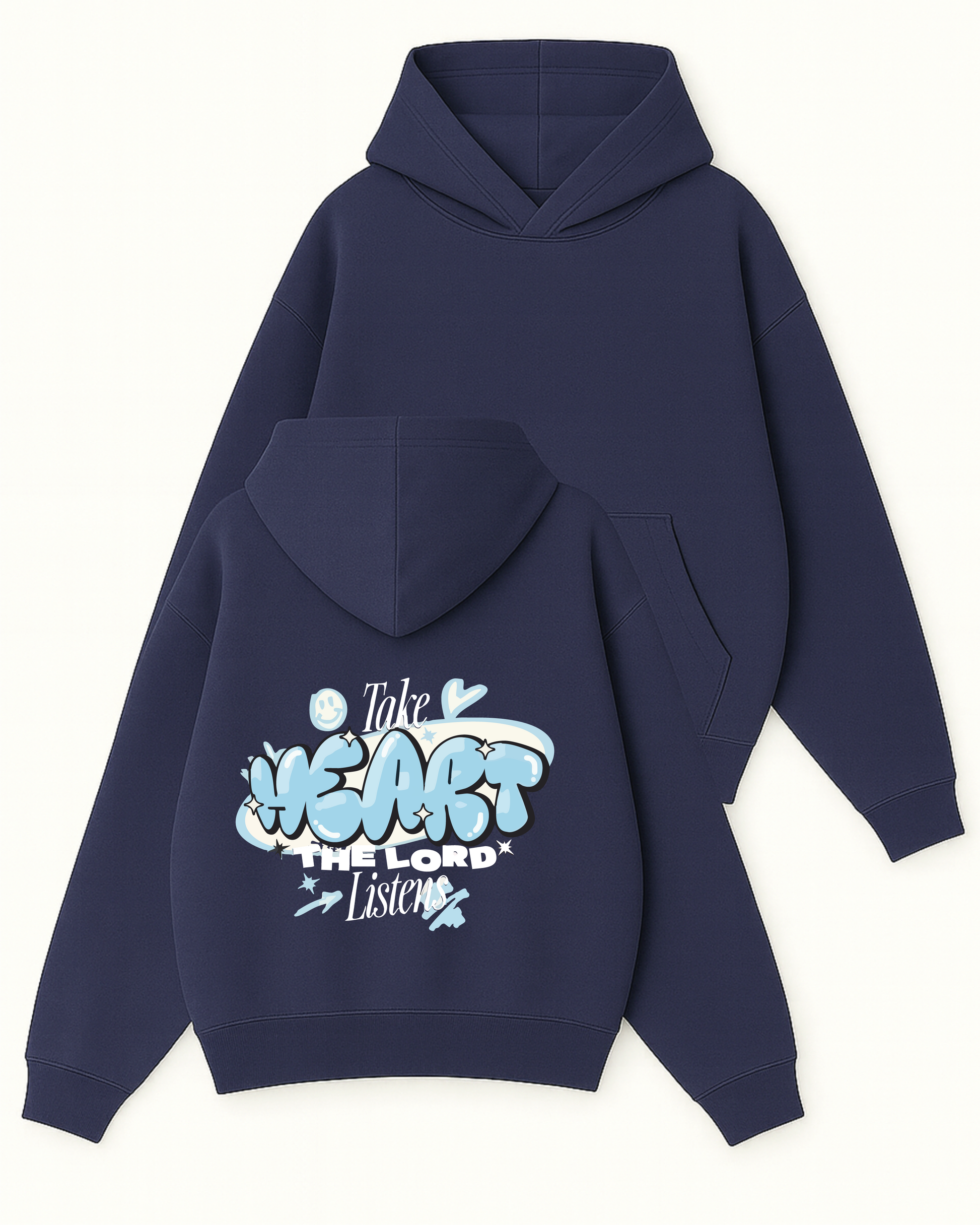 Take Heart - Boxy Fit Kapüşonlu Sweatshirt