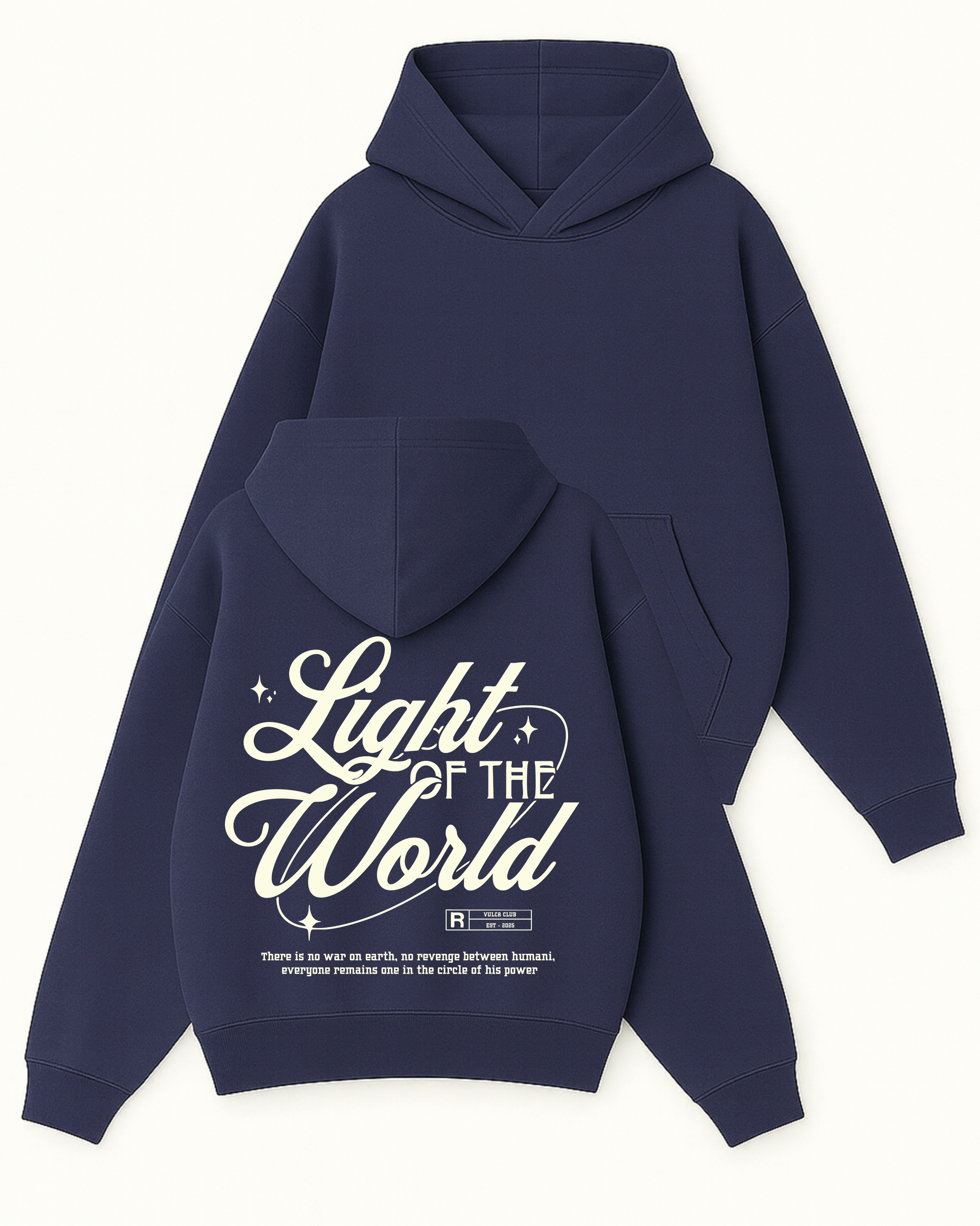 Light Of The World - Boxy Fit Kapüşonlu Sweatshirt