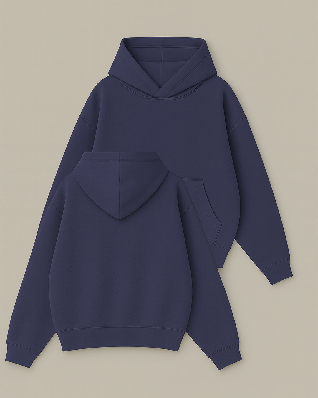 Basic Collection Kapüşonlu Sweatshirt - Lacivert