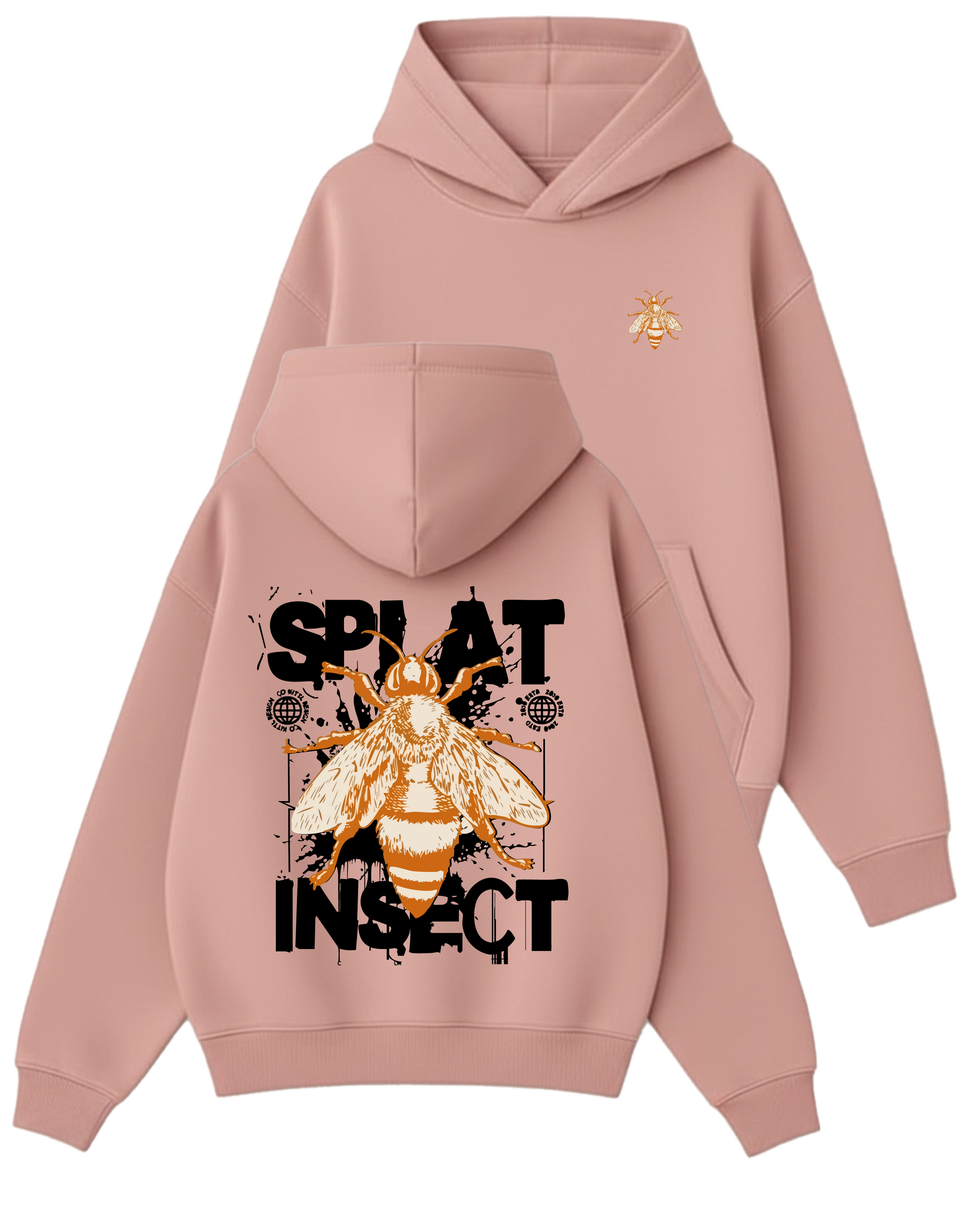 Splat Inspect - Boxy Fit Kapüşonlu Sweatshirt
