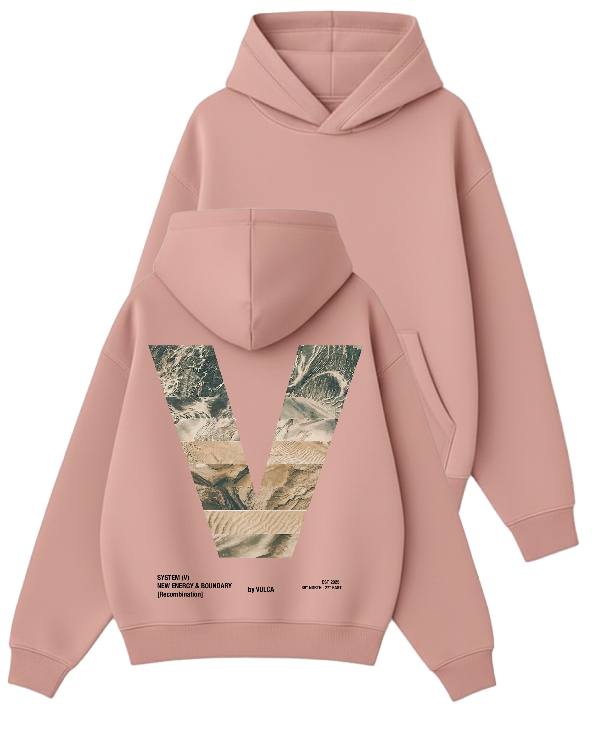 Vulca “System V” - Boxy Fit Kapüşonlu Sweatshirt