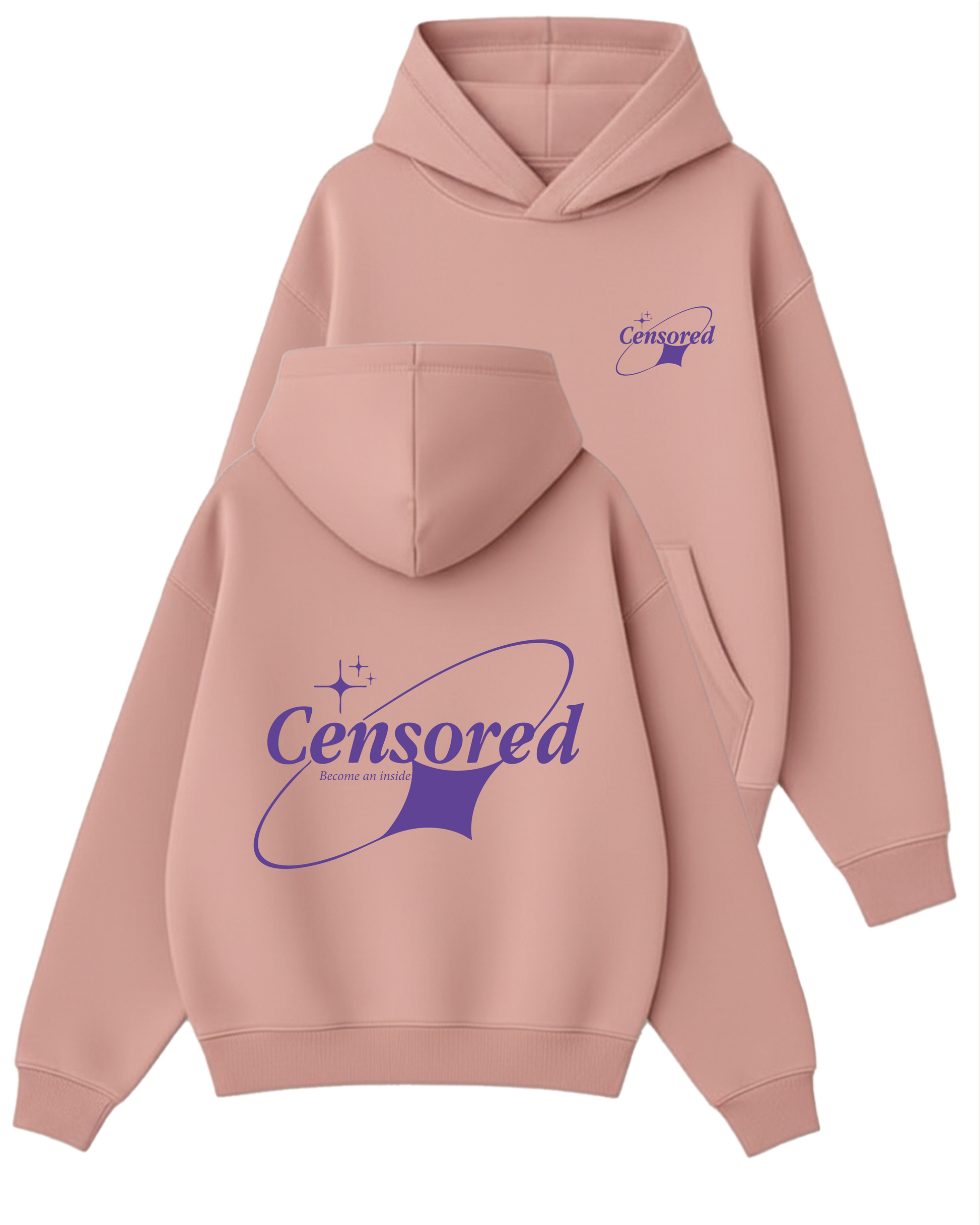 Censored - Boxy Fit Kapüşonlu Sweatshirt