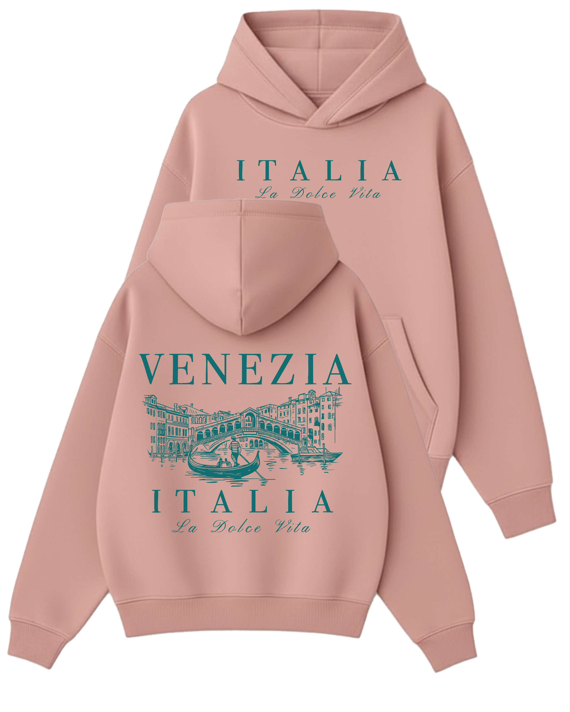 La Dolce Vita - Boxy Fit Kapüşonlu Sweatshirt