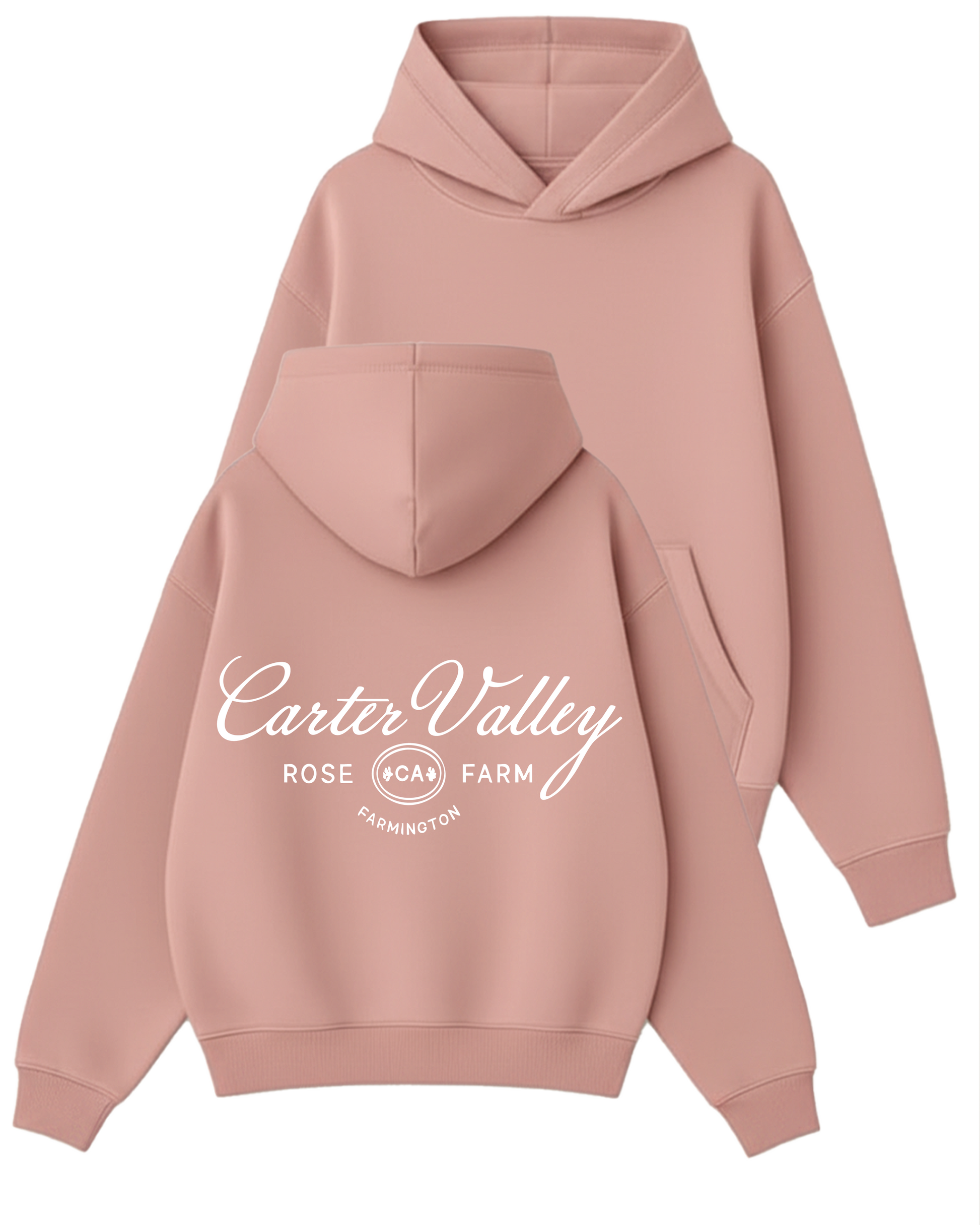 Carter Valley - Boxy Fit Kapüşonlu Sweatshirt