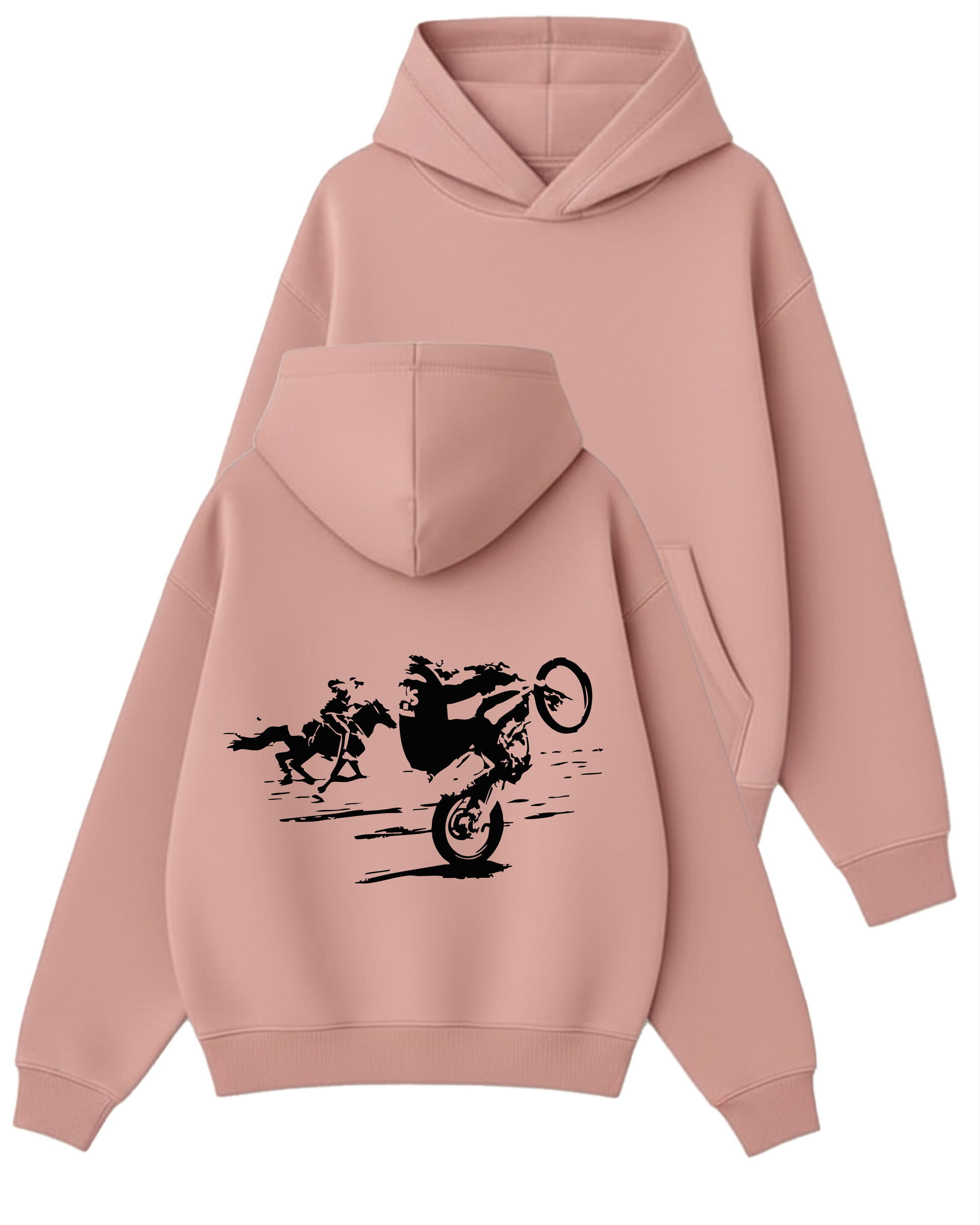 Run Wild - Boxy Fit Kapüşonlu Sweatshirt