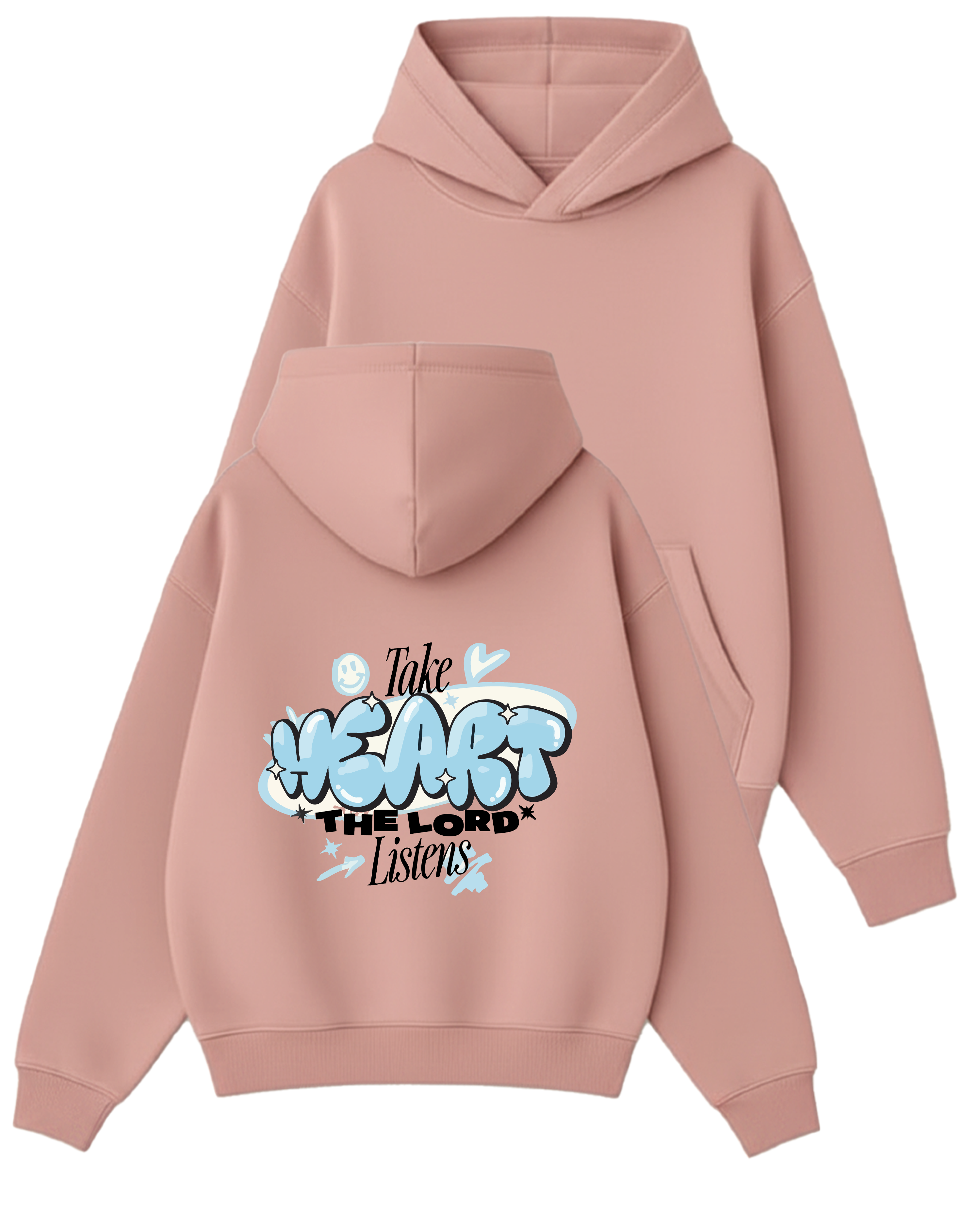 Take Heart - Boxy Fit Kapüşonlu Sweatshirt
