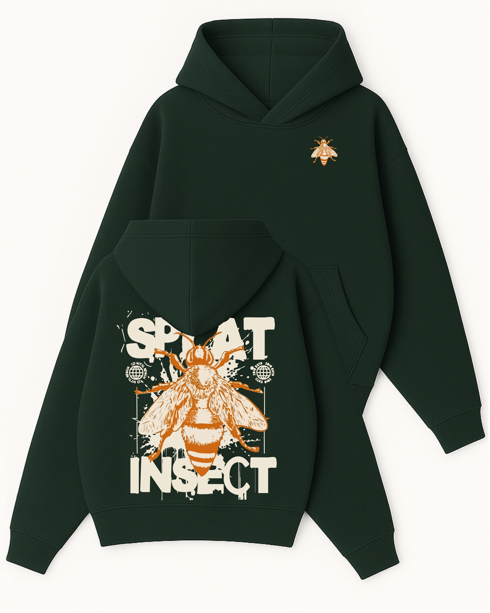 Splat Inspect - Boxy Fit Kapüşonlu Sweatshirt