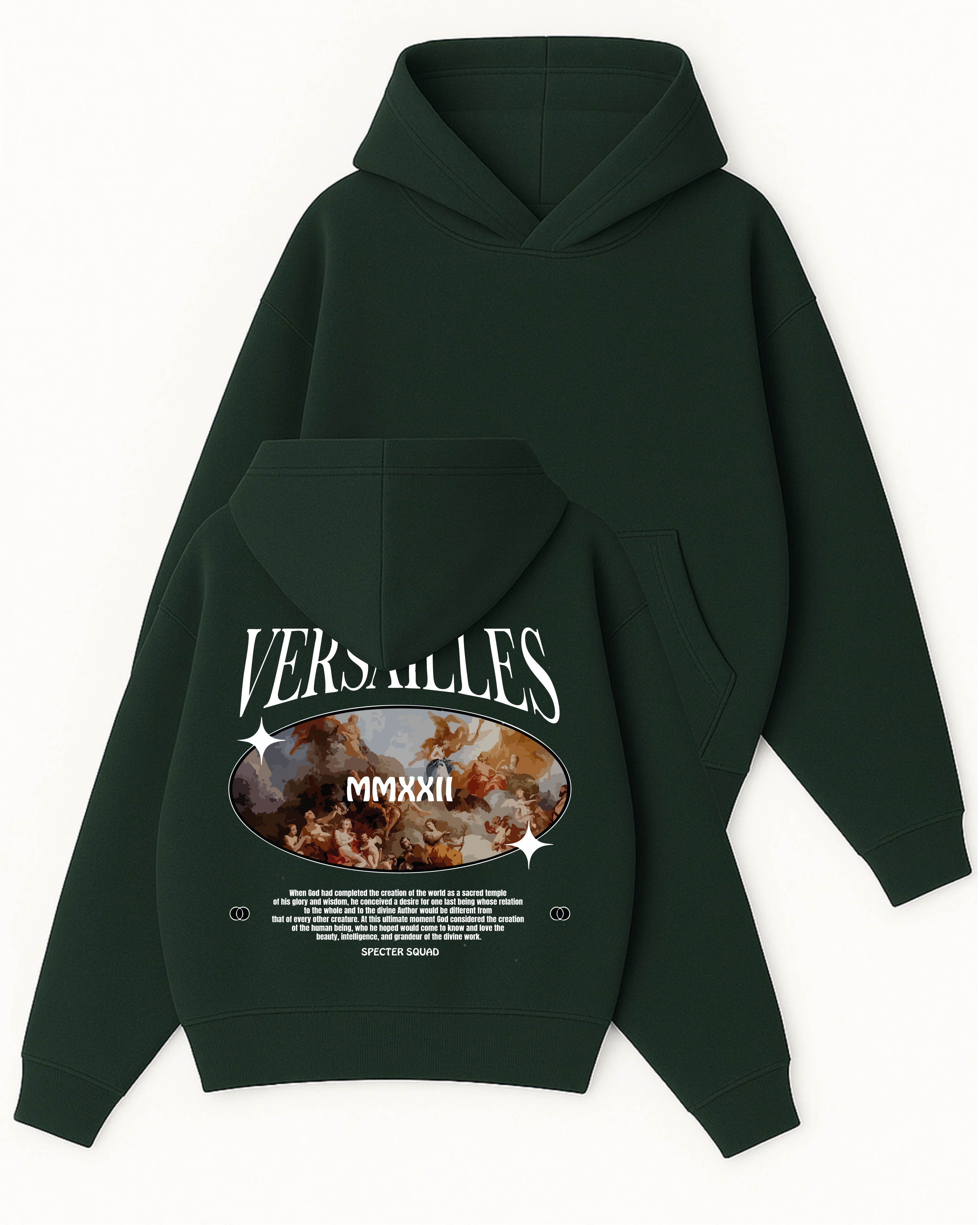 Versailles - Boxy Fit Kapüşonlu Sweatshirt