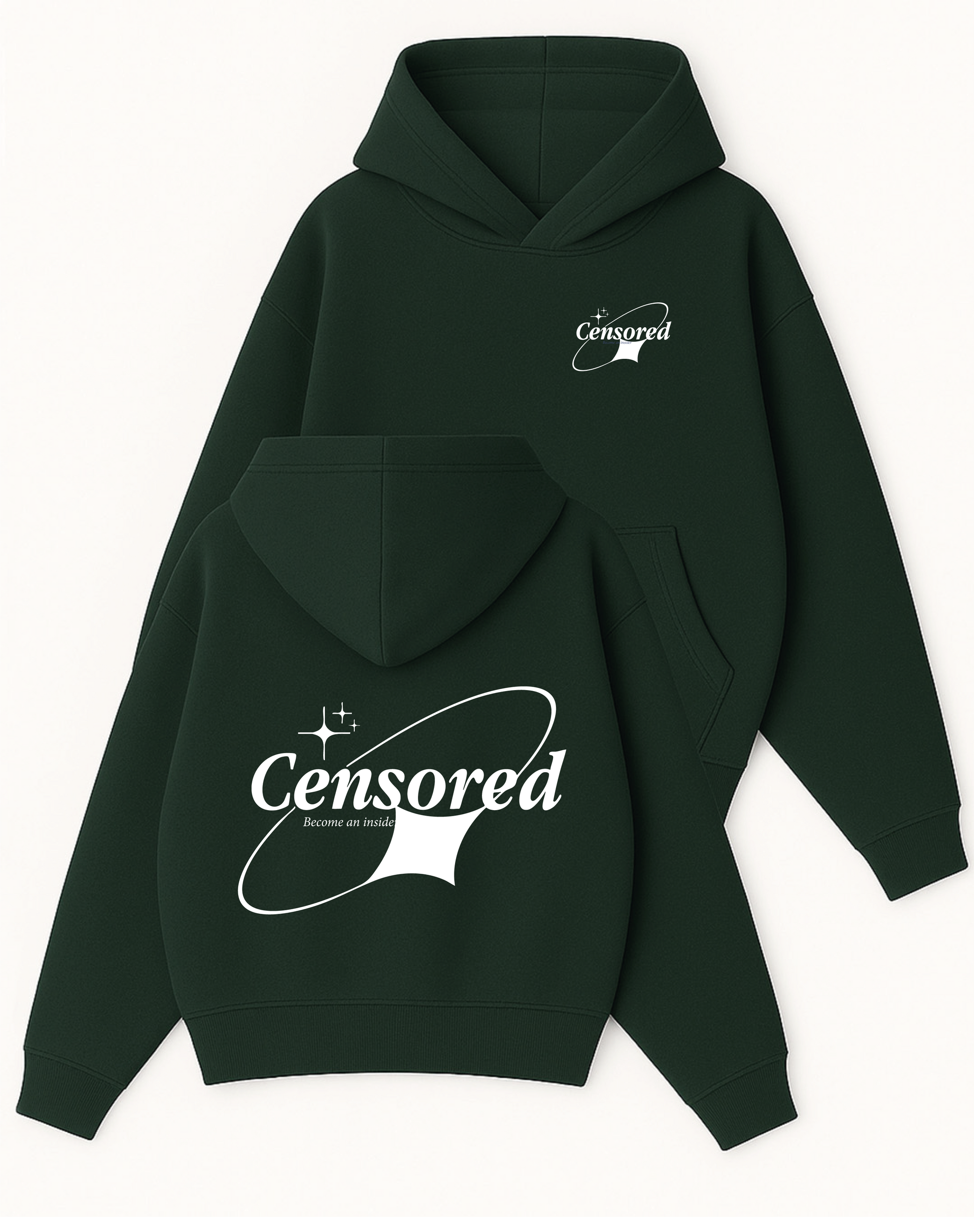 Censored - Boxy Fit Kapüşonlu Sweatshirt
