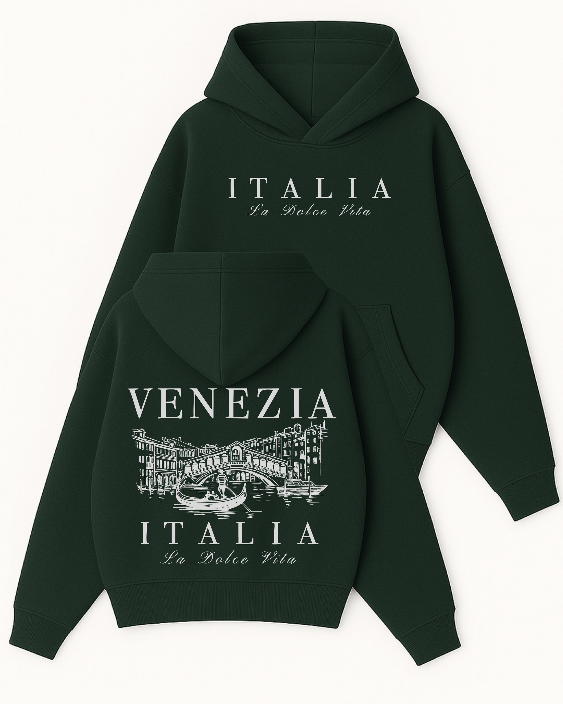 La Dolce Vita - Boxy Fit Kapüşonlu Sweatshirt