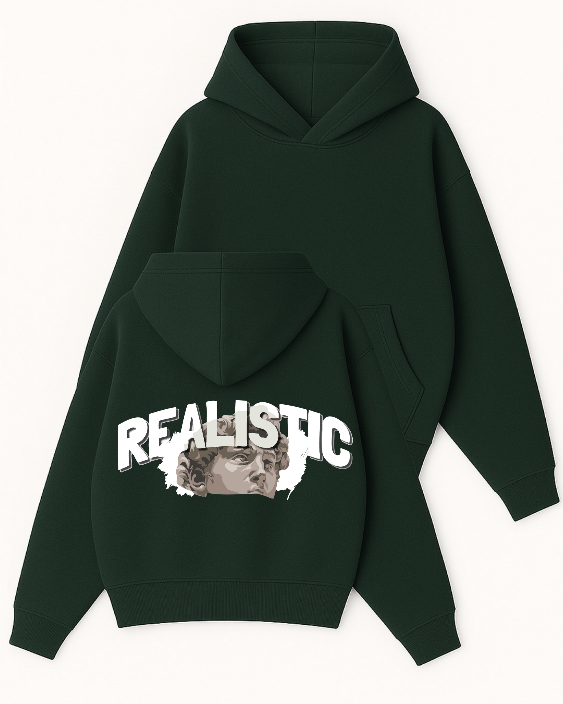 REALISTIC - Boxy Fit Kapüşonlu Sweatshirt