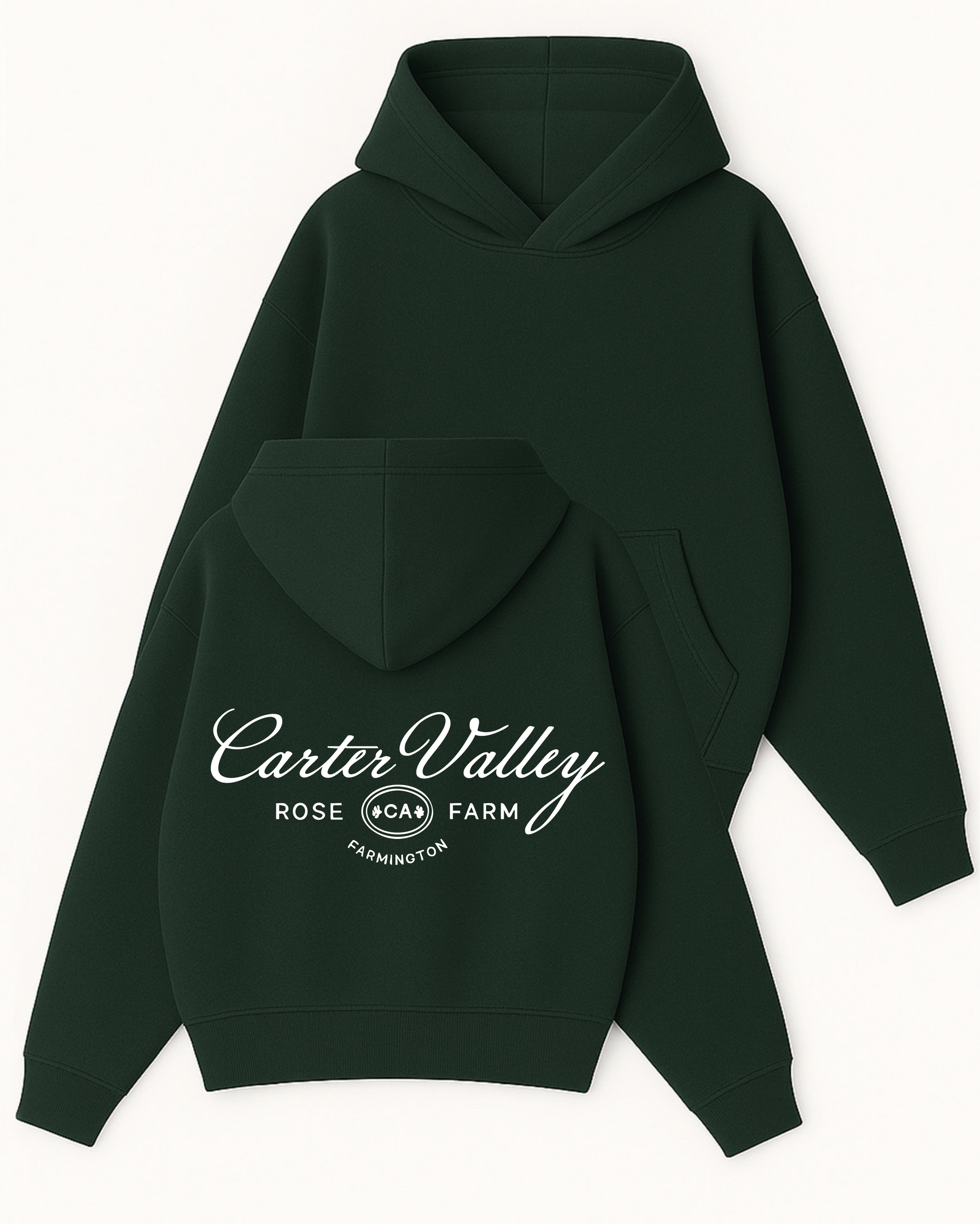 Carter Valley - Boxy Fit Kapüşonlu Sweatshirt